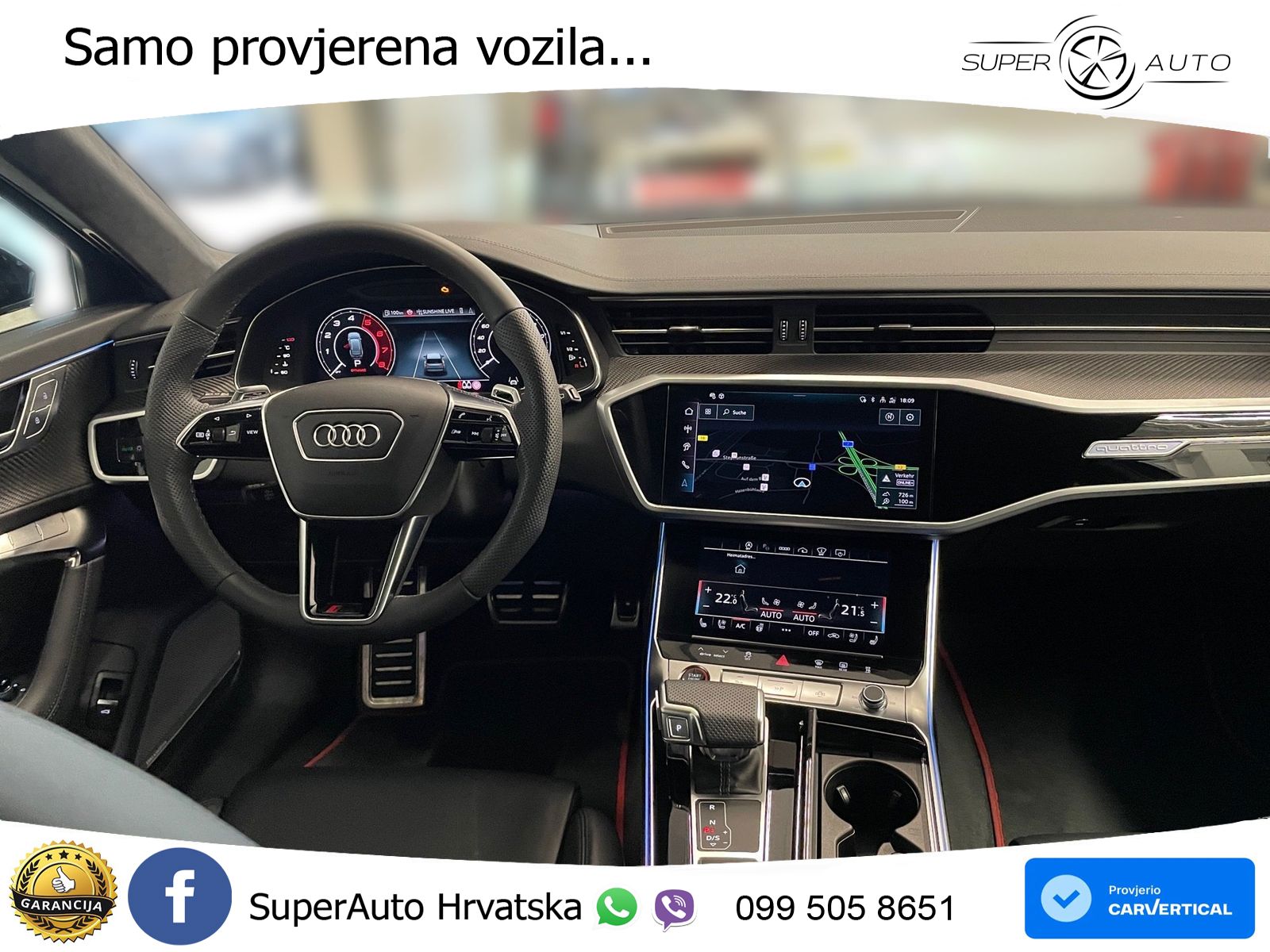 Audi RS6 Avant 4.0 TFSI V8 (600 KS) quattro Tiptronic MATRIX+GR SJED+KAM