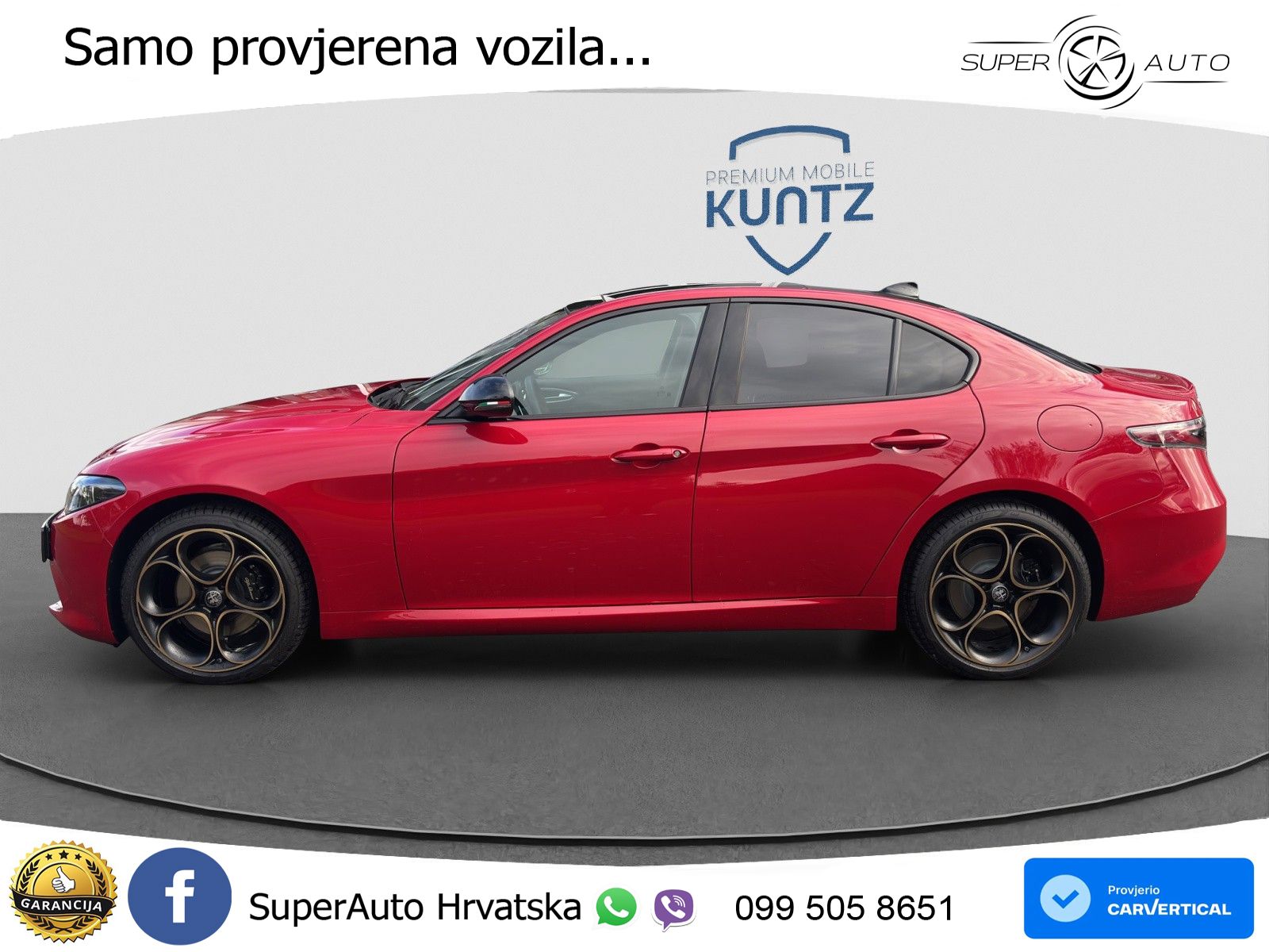 Alfa Romeo Giulia 2.0 Turbo (280 KS) Q4 Automatic LED+GR SJED+ACC