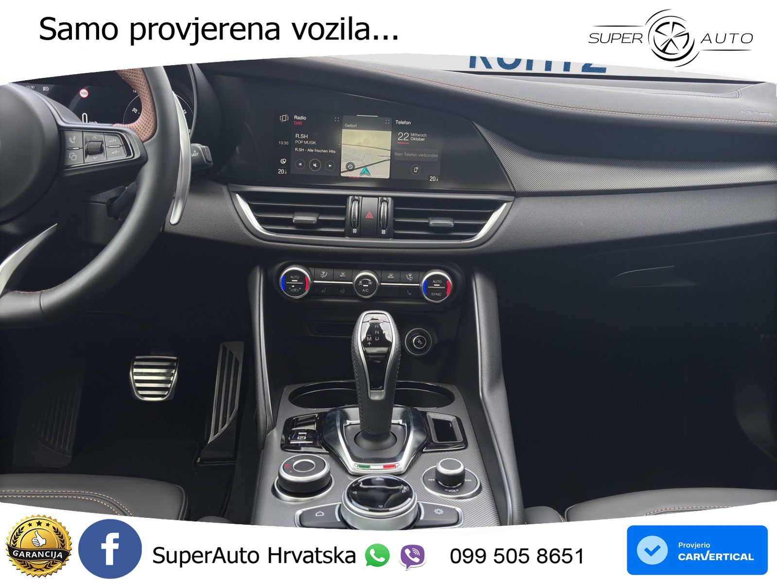 Alfa Romeo Giulia 2.0 Turbo (280 KS) Q4 Automatic LED+GR SJED+ACC