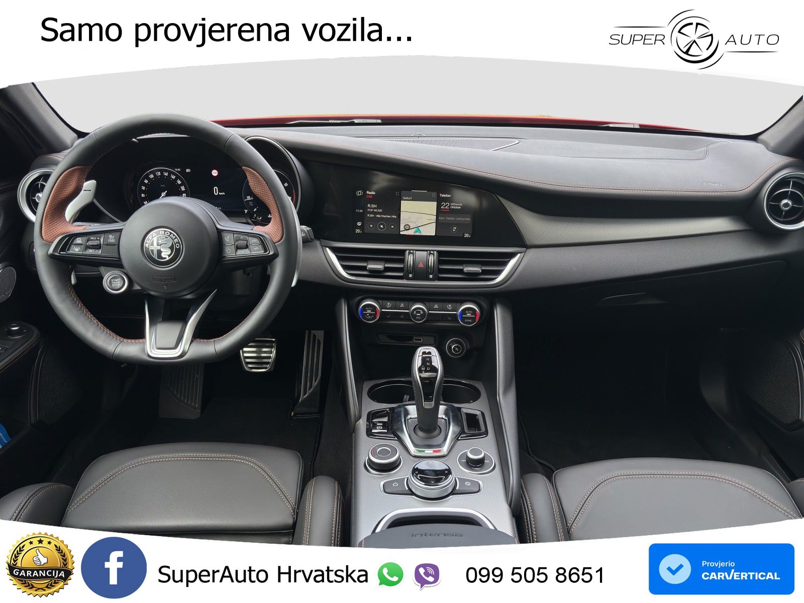 Alfa Romeo Giulia 2.0 Turbo (280 KS) Q4 Automatic LED+GR SJED+ACC
