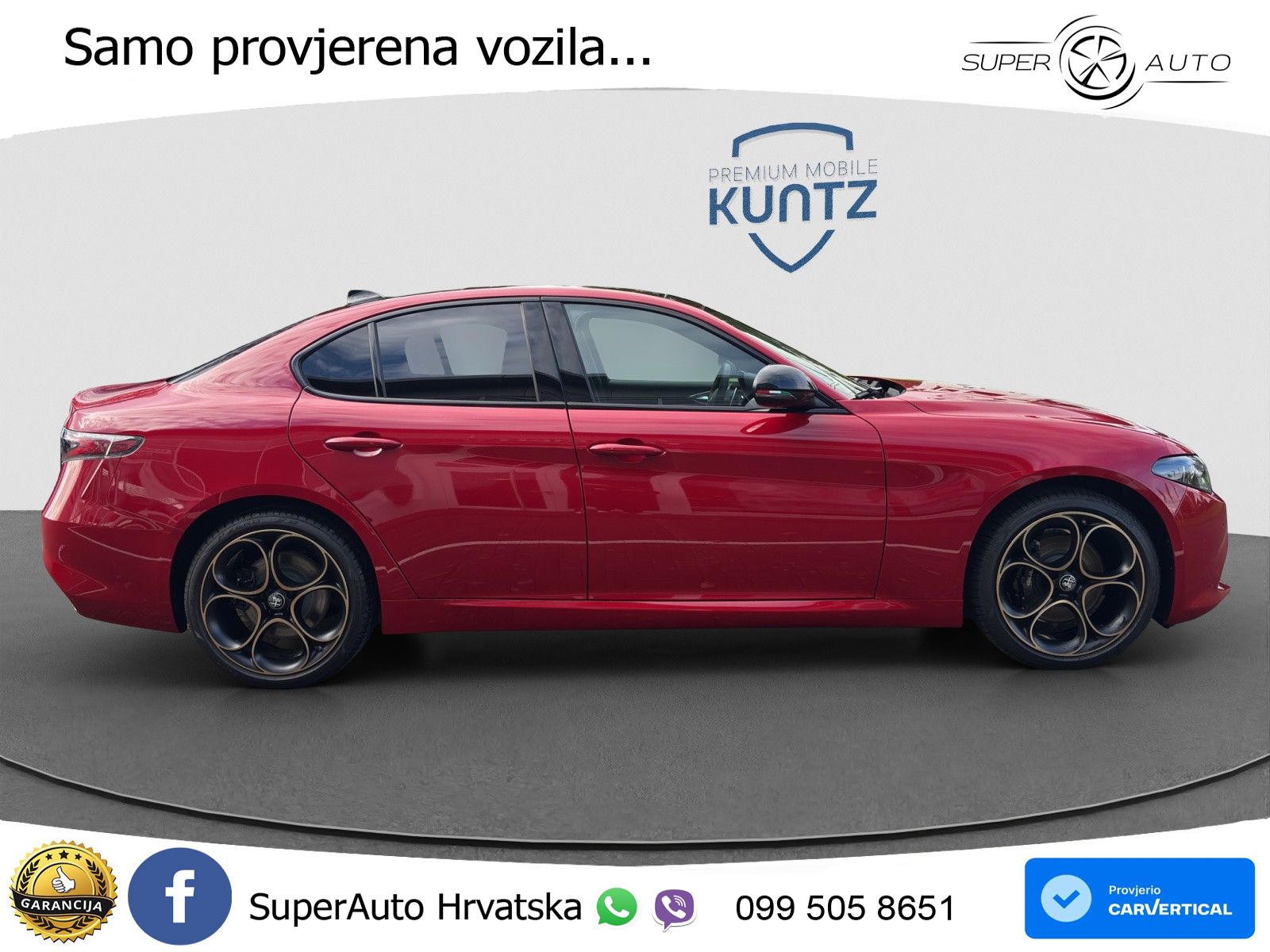Alfa Romeo Giulia 2.0 Turbo (280 KS) Q4 Automatic LED+GR SJED+ACC