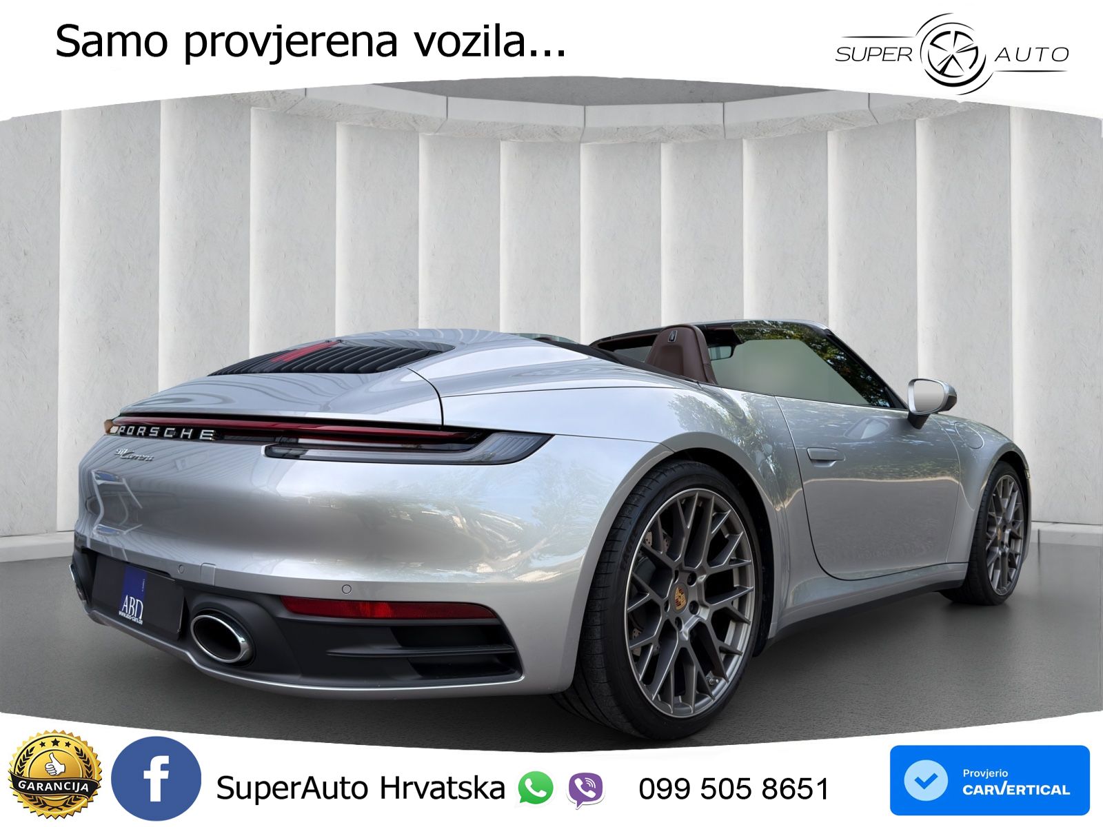 Porsche 911 Carrera Cabriolet 3.0 (385 KS) PDK ZRAČNI+ACC+GR SJED+360