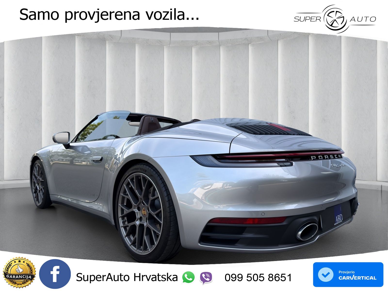 Porsche 911 Carrera Cabriolet 3.0 (385 KS) PDK ZRAČNI+ACC+GR SJED+360