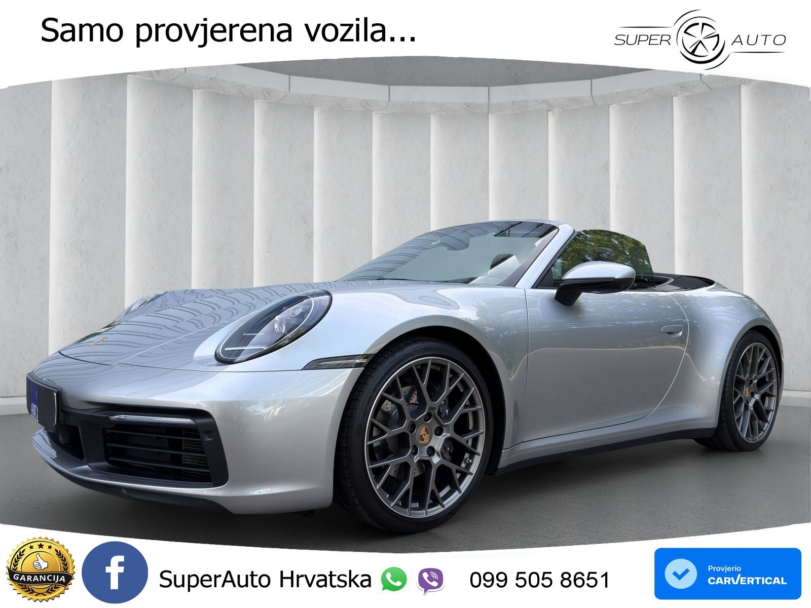 Porsche 911 Carrera Cabriolet 3.0 (385 KS) PDK ZRAČNI+ACC+GR SJED+360