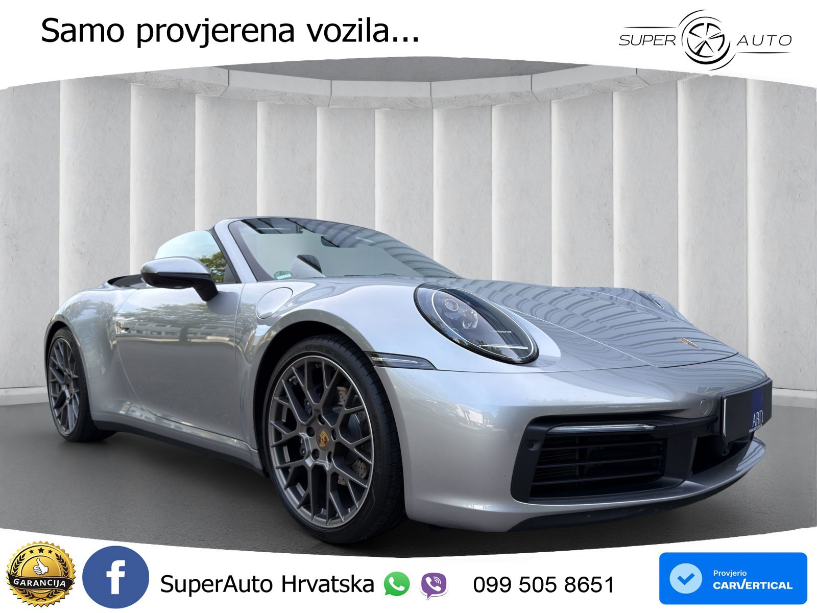 Porsche 911 Carrera Cabriolet 3.0 (385 KS) PDK ZRAČNI+ACC+GR SJED+360