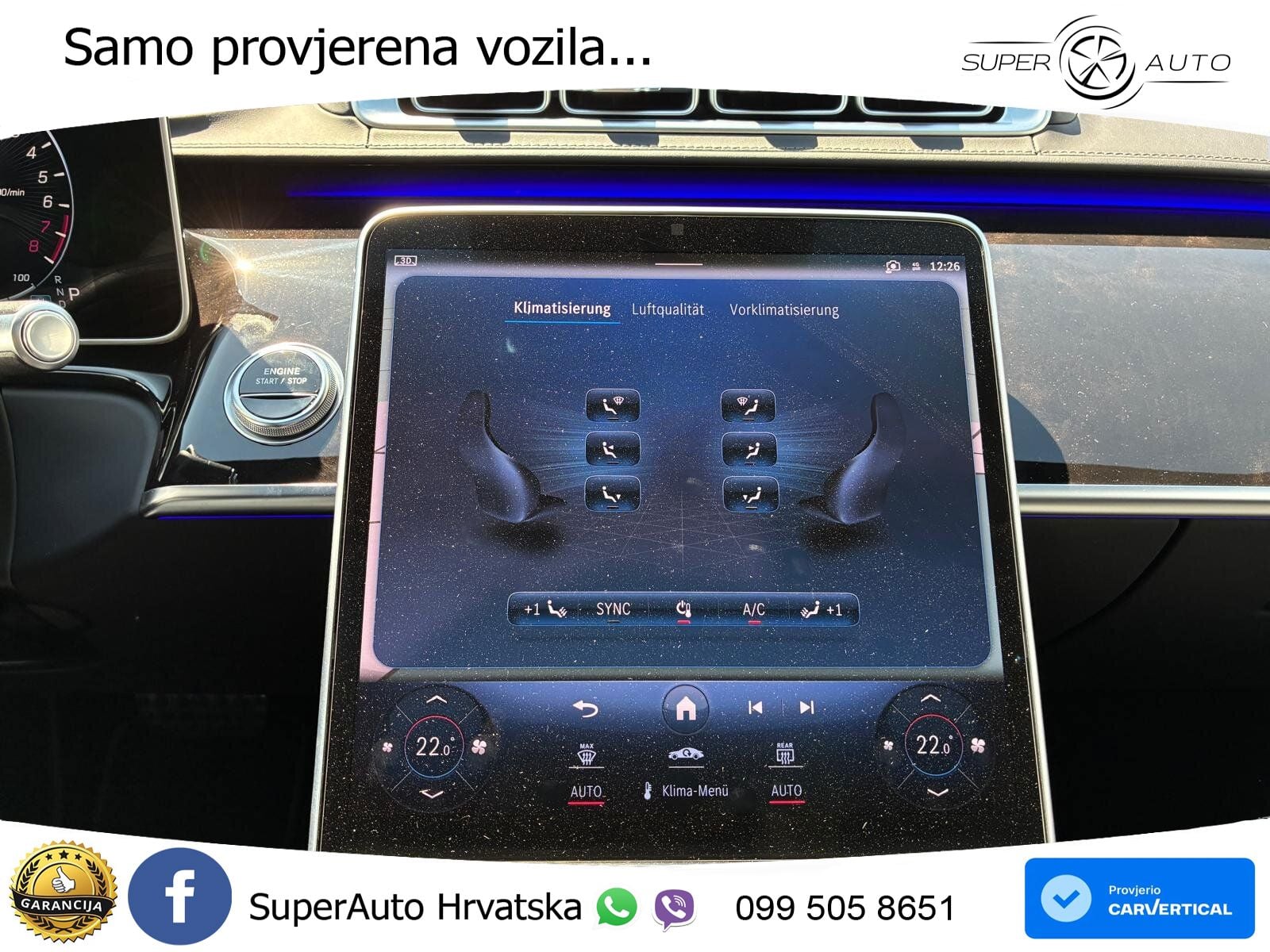 Mercedes S 450e (408 KS) 9G-TRONIC AMG ZRAČNI+ACC+4xGR SJED+KAM