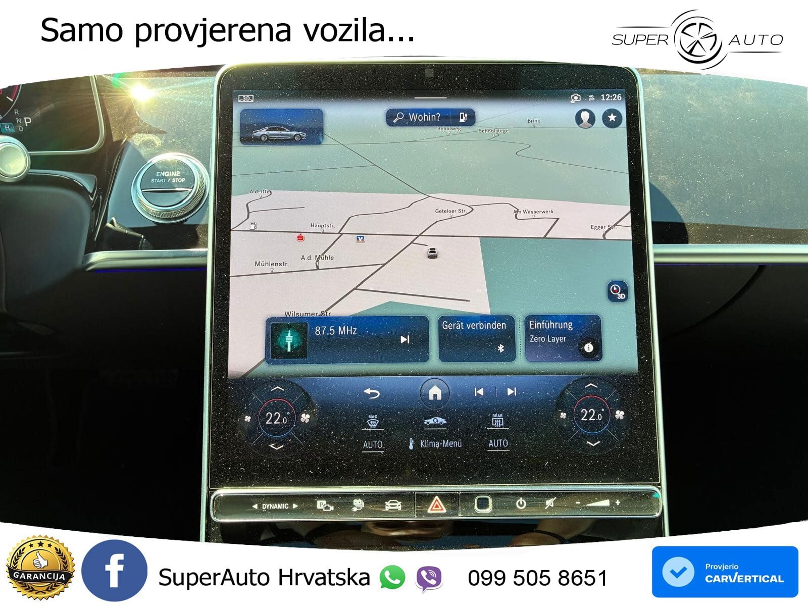 Mercedes S 450e (408 KS) 9G-TRONIC AMG ZRAČNI+ACC+4xGR SJED+KAM