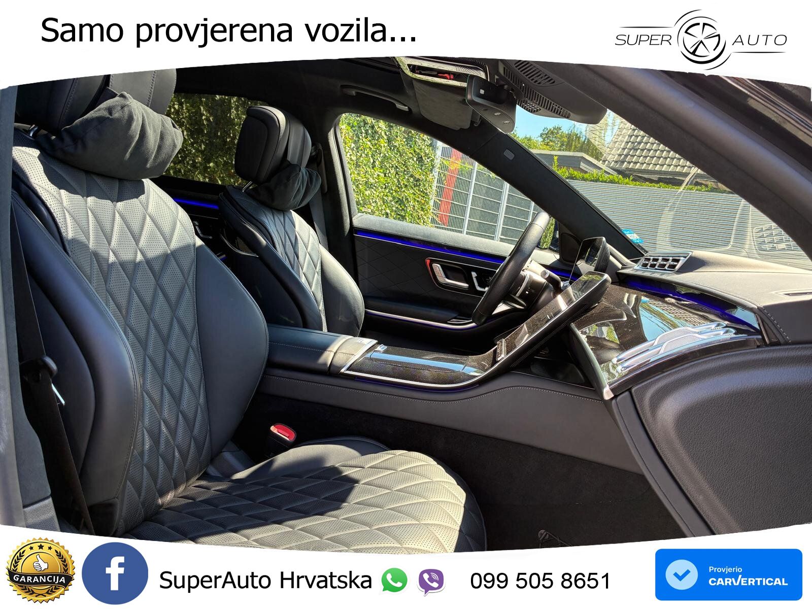 Mercedes S 450e (408 KS) 9G-TRONIC AMG ZRAČNI+ACC+4xGR SJED+KAM