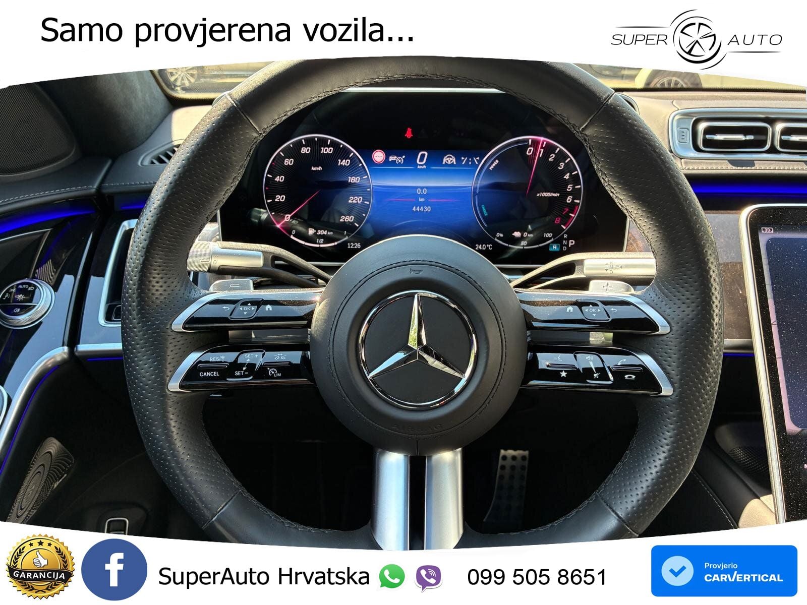 Mercedes S 450e (408 KS) 9G-TRONIC AMG ZRAČNI+ACC+4xGR SJED+KAM