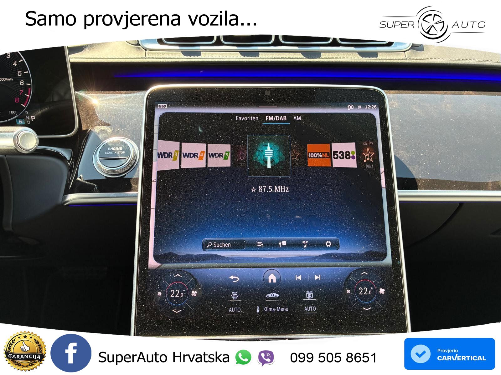 Mercedes S 450e (408 KS) 9G-TRONIC AMG ZRAČNI+ACC+4xGR SJED+KAM