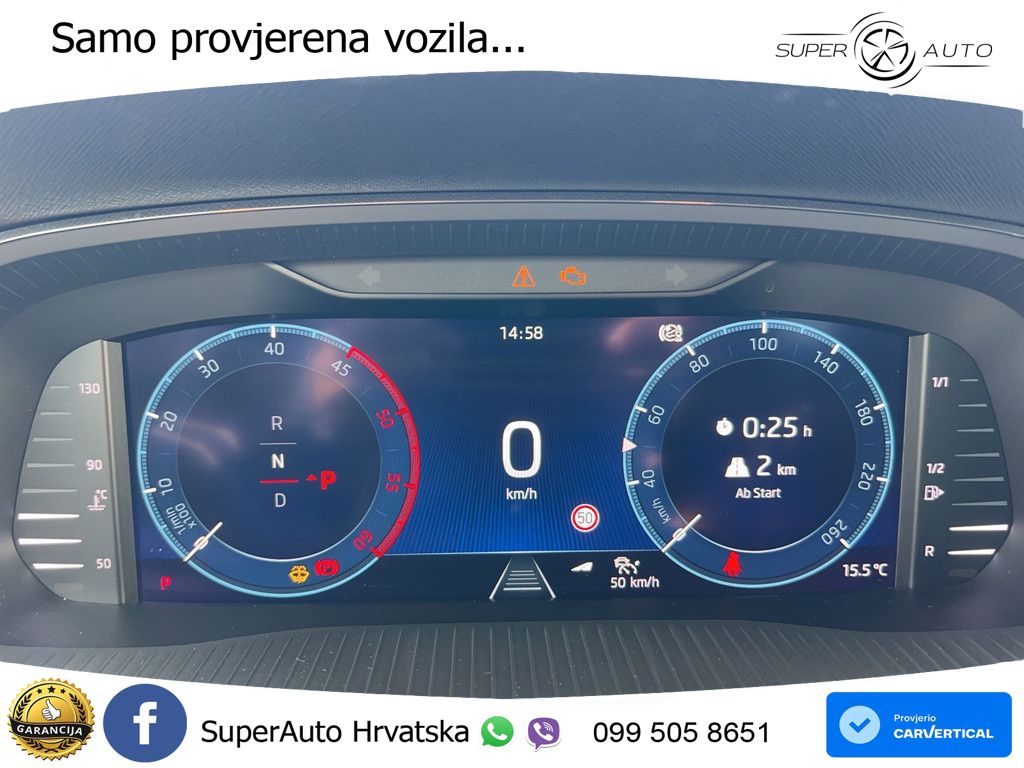Škoda Octavia Combi 2.0 TDI (150 KS) DSG LED+GR SJED+ACC