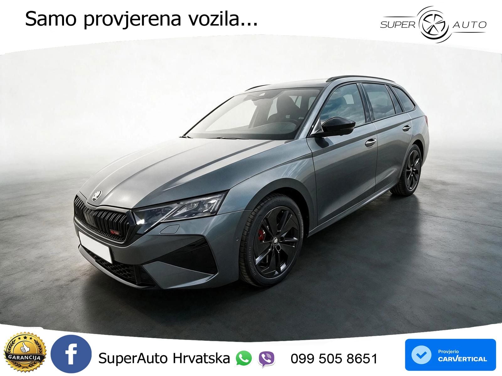Škoda Octavia Combi RS 2.0 TSI (265 KS) DSG MATRIX+GR SJED+KAM