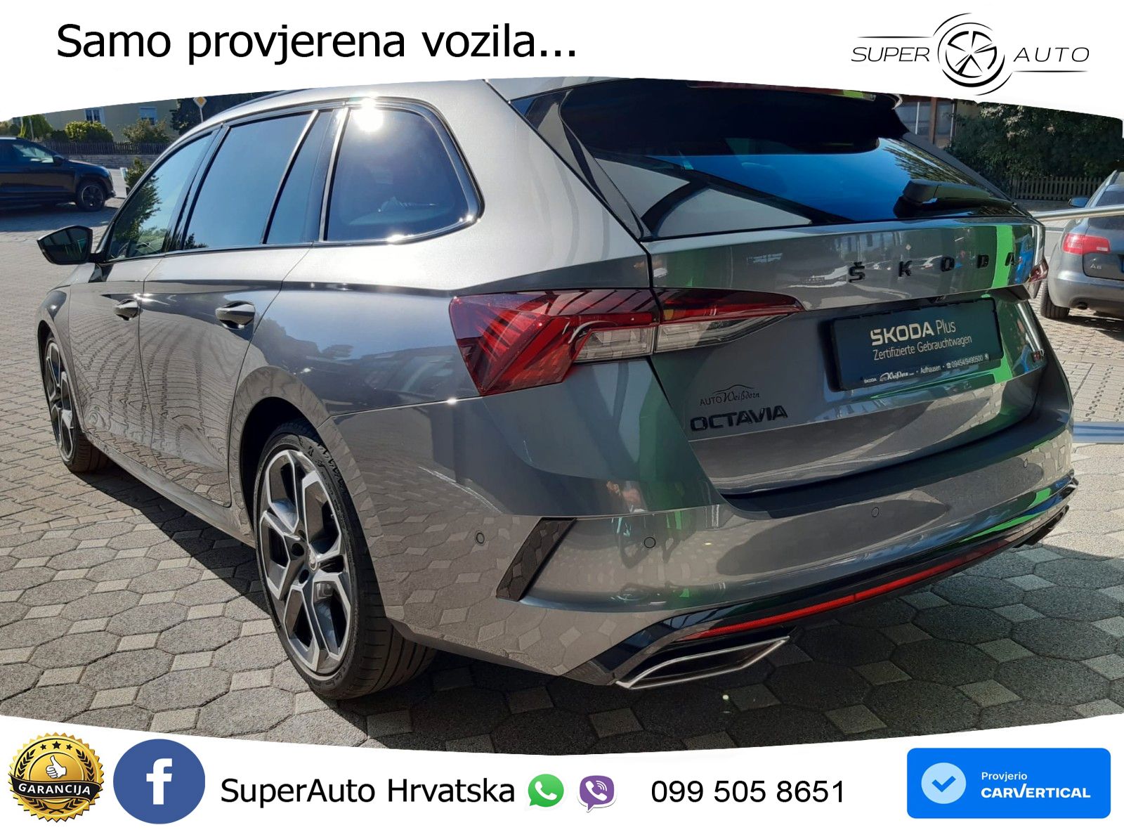Škoda Octavia Combi RS 2.0 TDI (200 KS) DSG LED+GR SJED+ACC