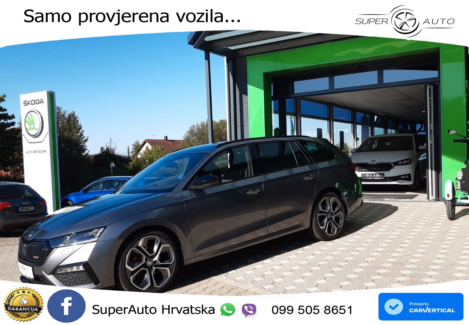 Škoda Octavia Combi RS 2.0 TDI (200 KS) DSG LED+GR SJED+ACC