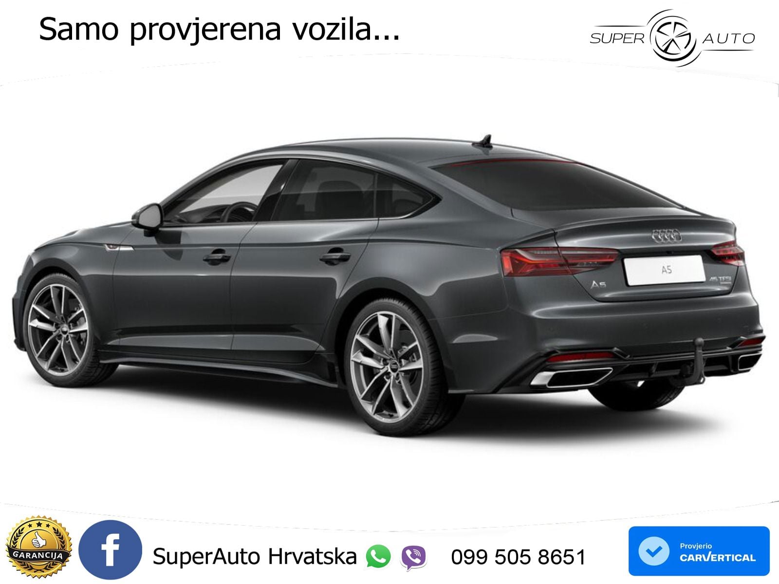 Audi A5 Sportback 45 TFSI (265 KS) quattro S tronic S line MATRIX+GR SJED+KAM