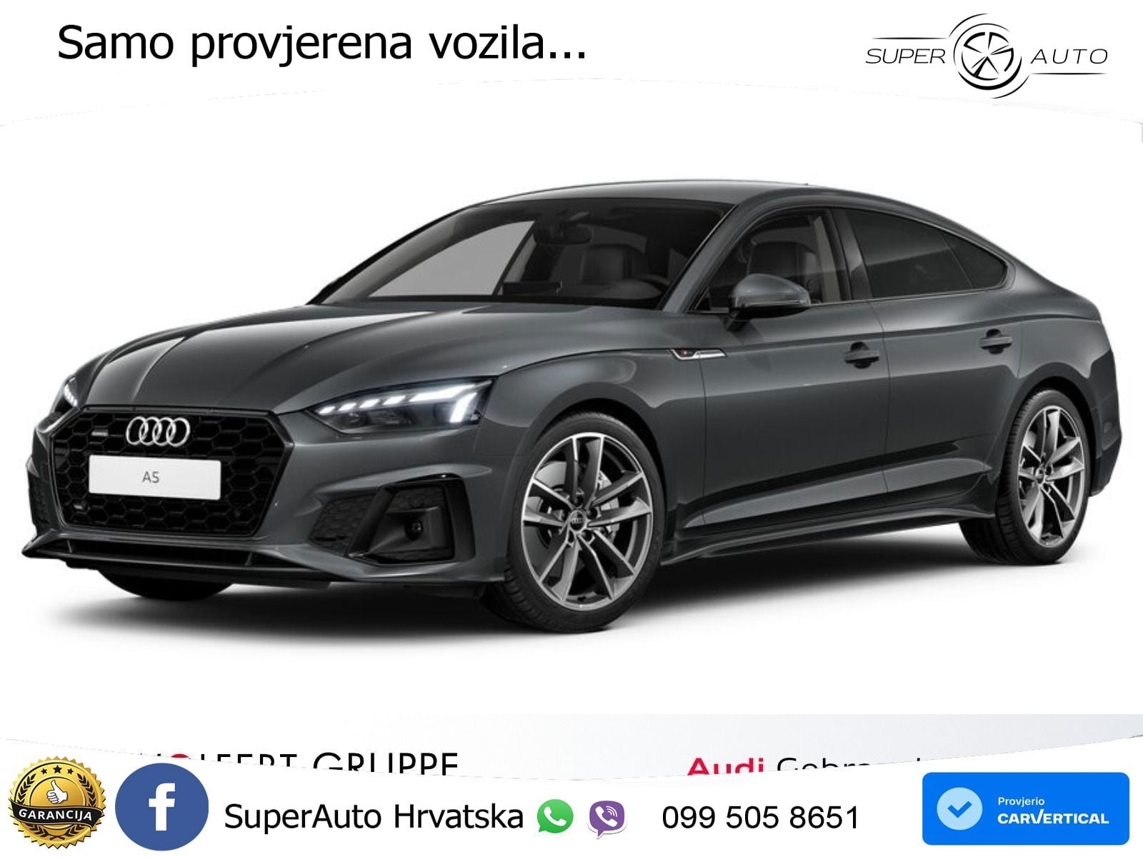 Audi A5 Sportback 45 TFSI (265 KS) quattro S tronic S line MATRIX+GR SJED+KAM