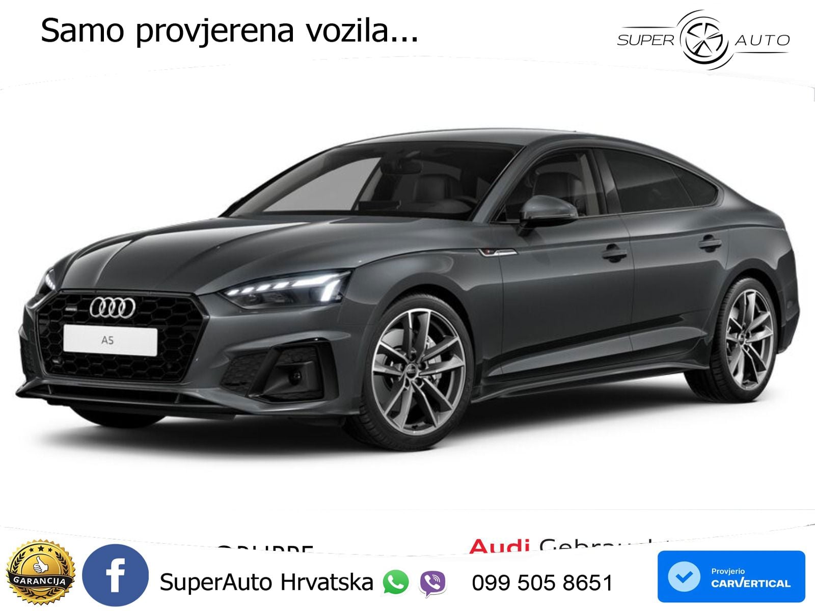 Audi A5 Sportback 45 TFSI (265 KS) quattro S tronic S line MATRIX+GR SJED+KAM