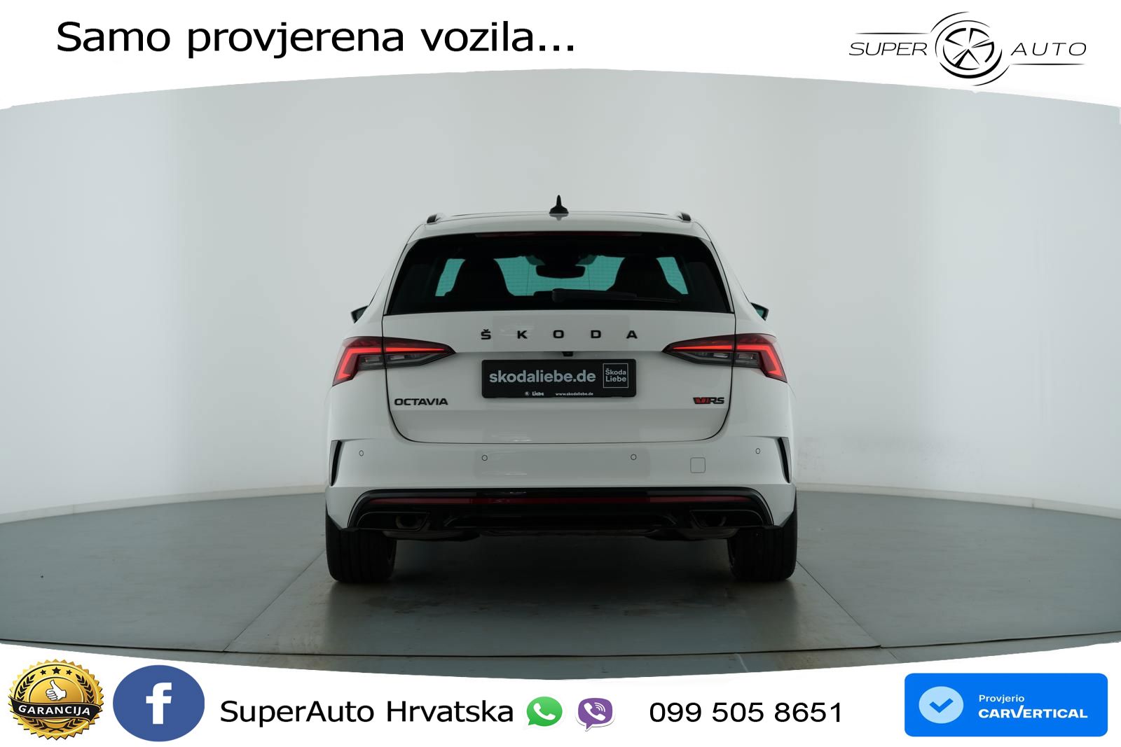 Škoda Octavia Combi RS 2.0 TSI (245 KS) DSG MATRIX+GR SJED+KAM