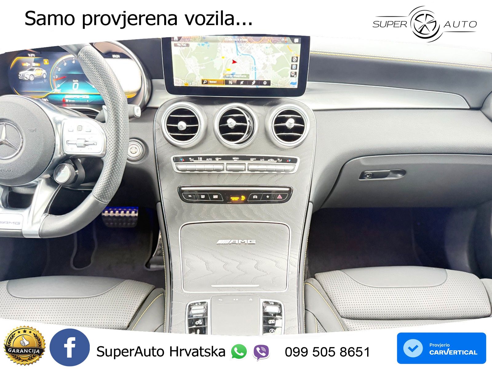 Mercedes GLC Coupe AMG 63 S (510 KS) 4MATIC+ MCT ZRAČNI+ACC+GR SJED+KAM+PANO