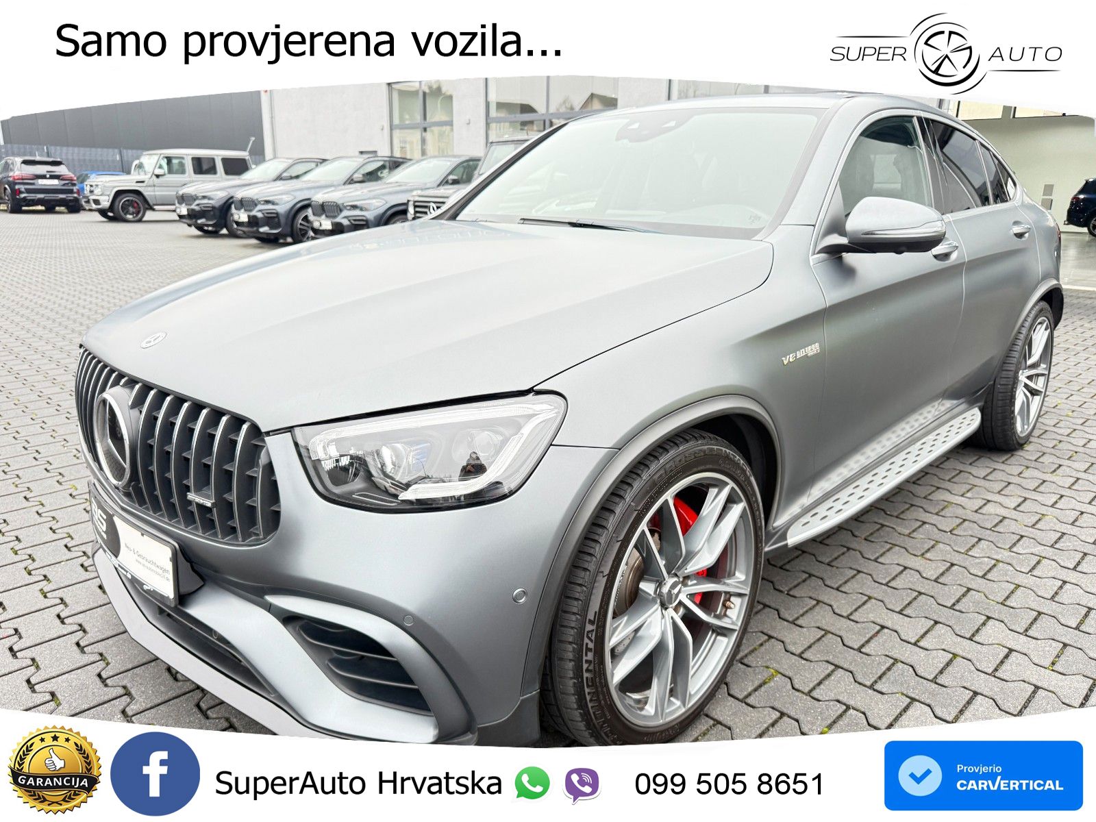 Mercedes GLC Coupe AMG 63 S (510 KS) 4MATIC+ MCT ZRAČNI+ACC+GR SJED+KAM+PANO