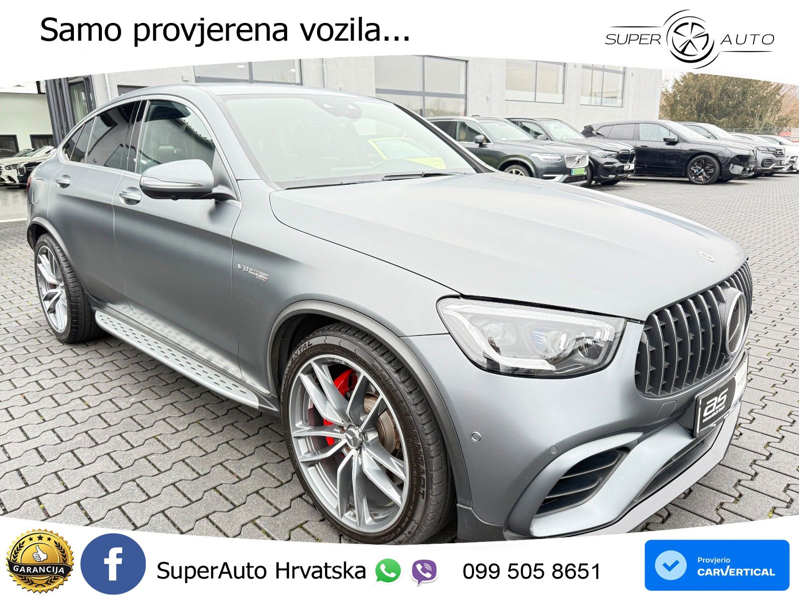 Mercedes GLC Coupe AMG 63 S (510 KS) 4MATIC+ MCT ZRAČNI+ACC+GR SJED+KAM+PANO