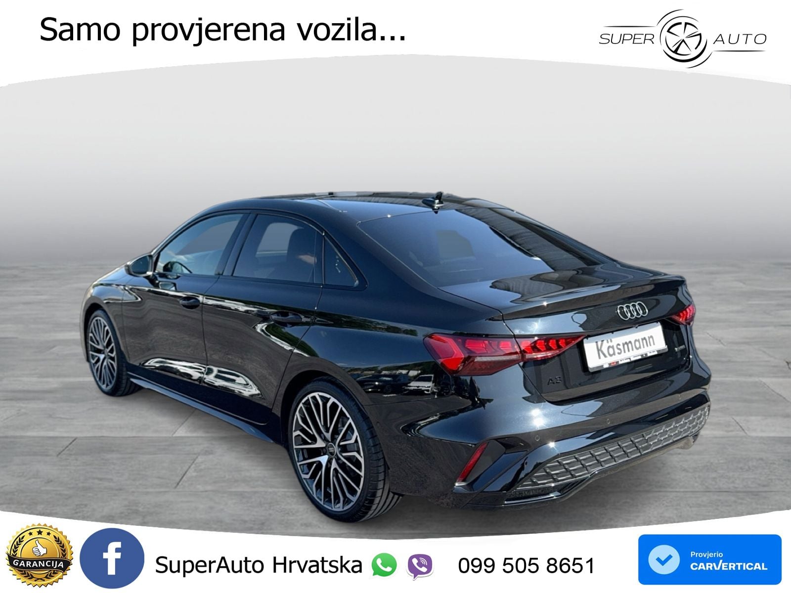 Audi A3 Limuzina 40 TFSI (204 KS) quattro S tronic S line MATRIX+GR SJED+KAM