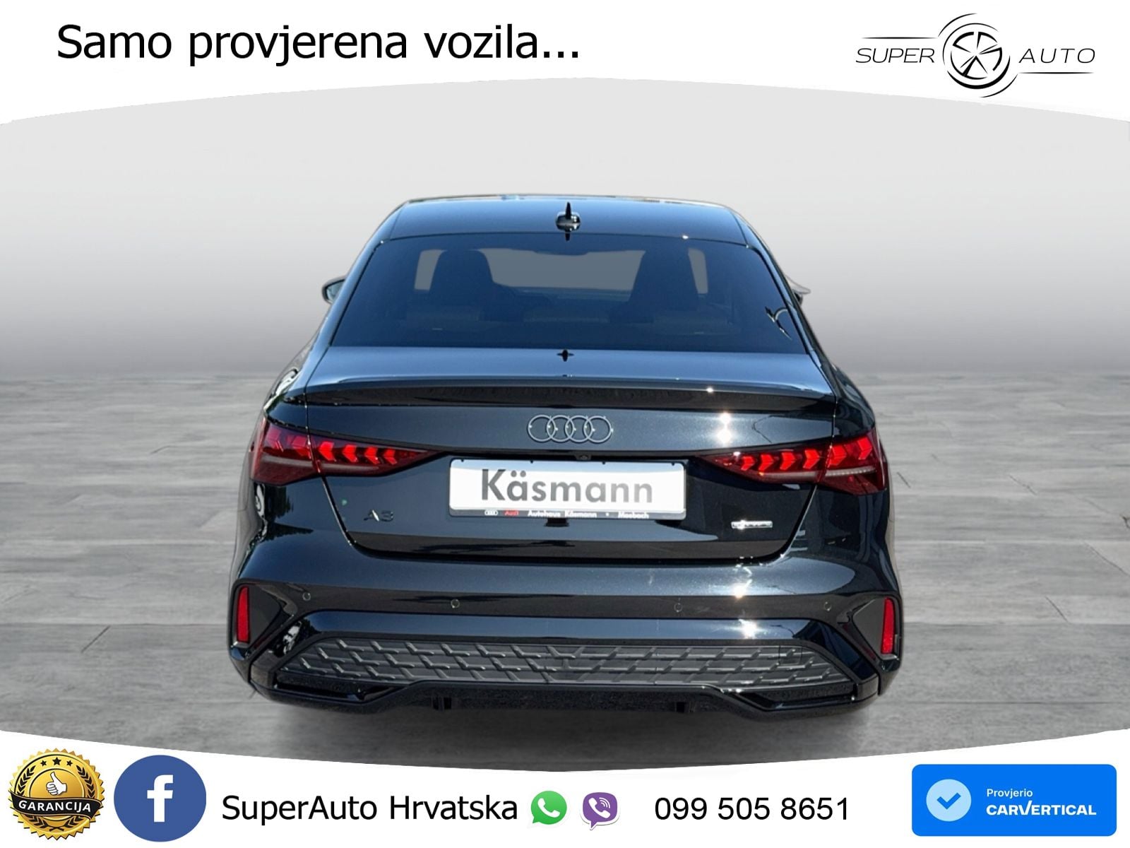 Audi A3 Limuzina 40 TFSI (204 KS) quattro S tronic S line MATRIX+GR SJED+KAM