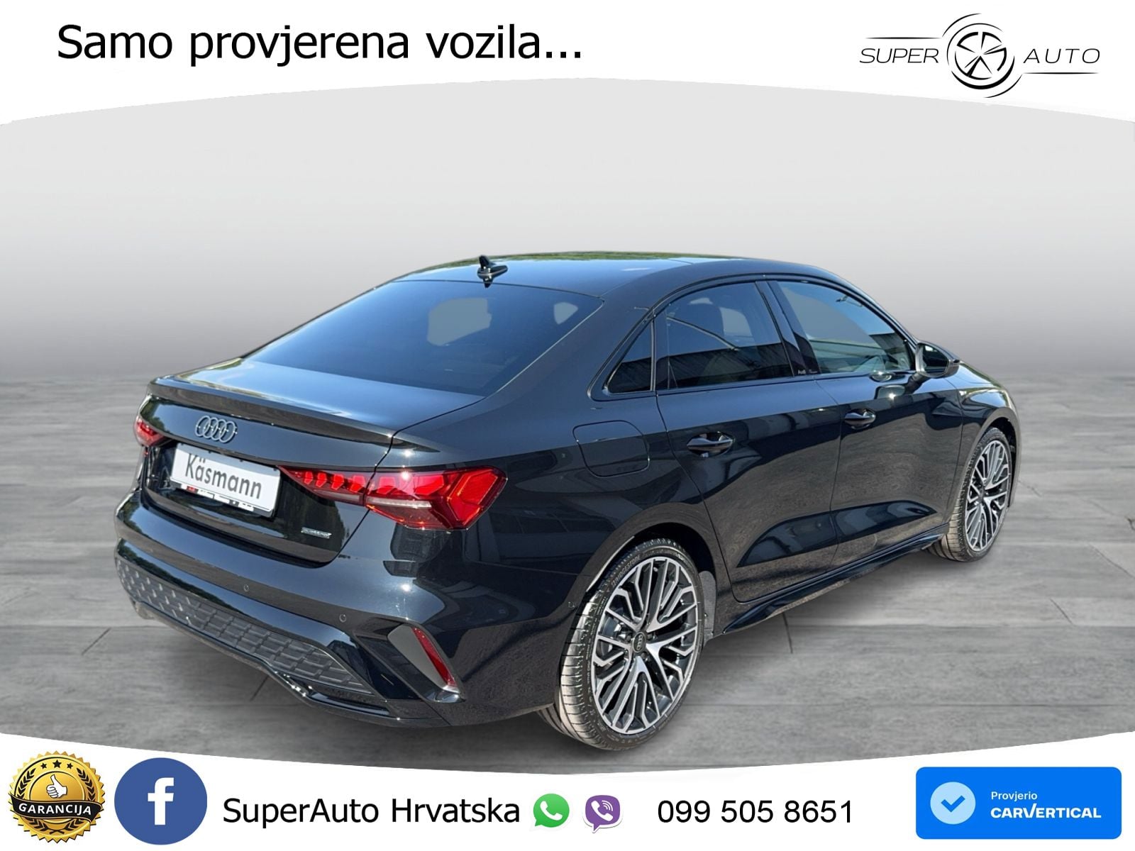 Audi A3 Limuzina 40 TFSI (204 KS) quattro S tronic S line MATRIX+GR SJED+KAM