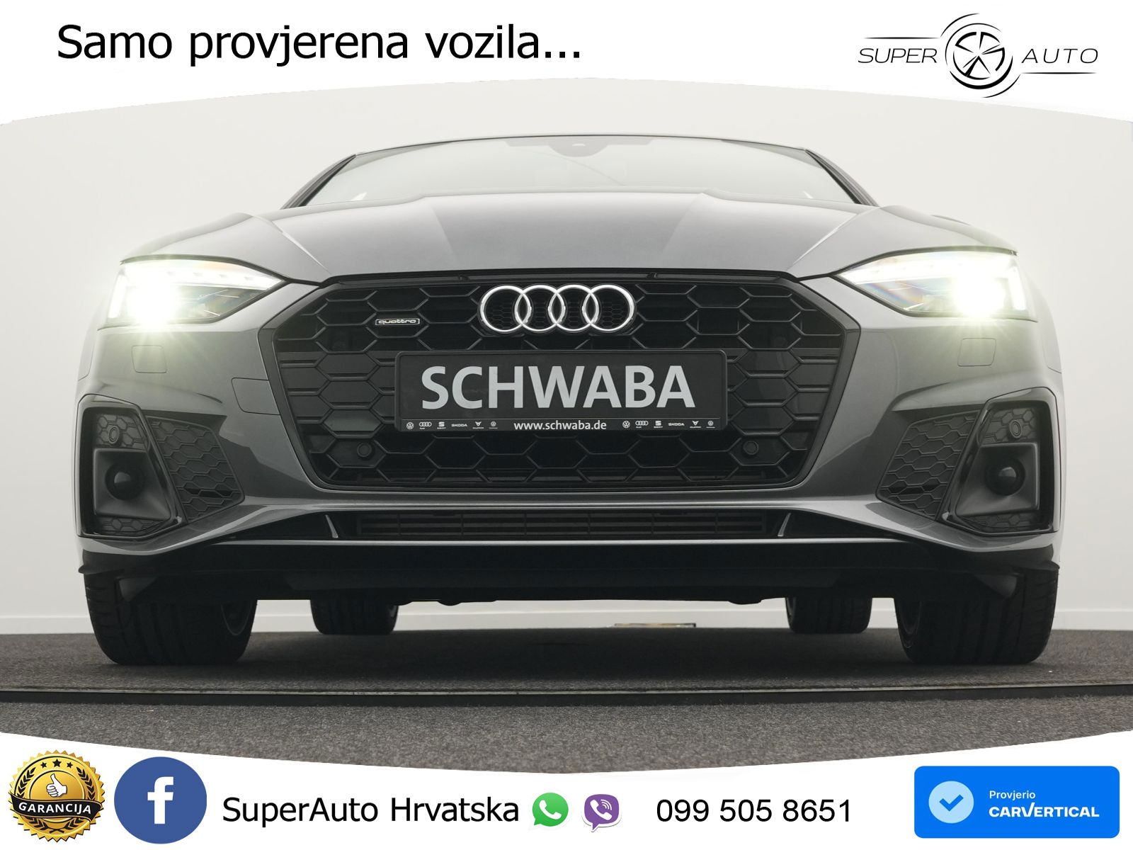 Audi A5 Sportback  40 TFSI (204 KS) quattro S tronic 2x S line MATRIX+GR SJED+KAM