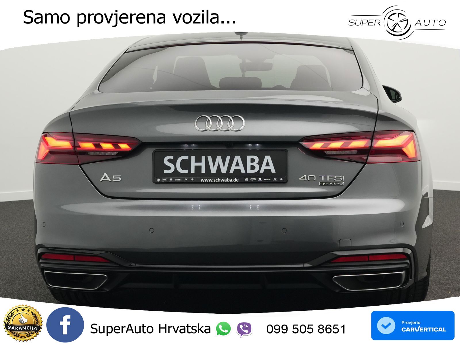 Audi A5 Sportback  40 TFSI (204 KS) quattro S tronic 2x S line MATRIX+GR SJED+KAM