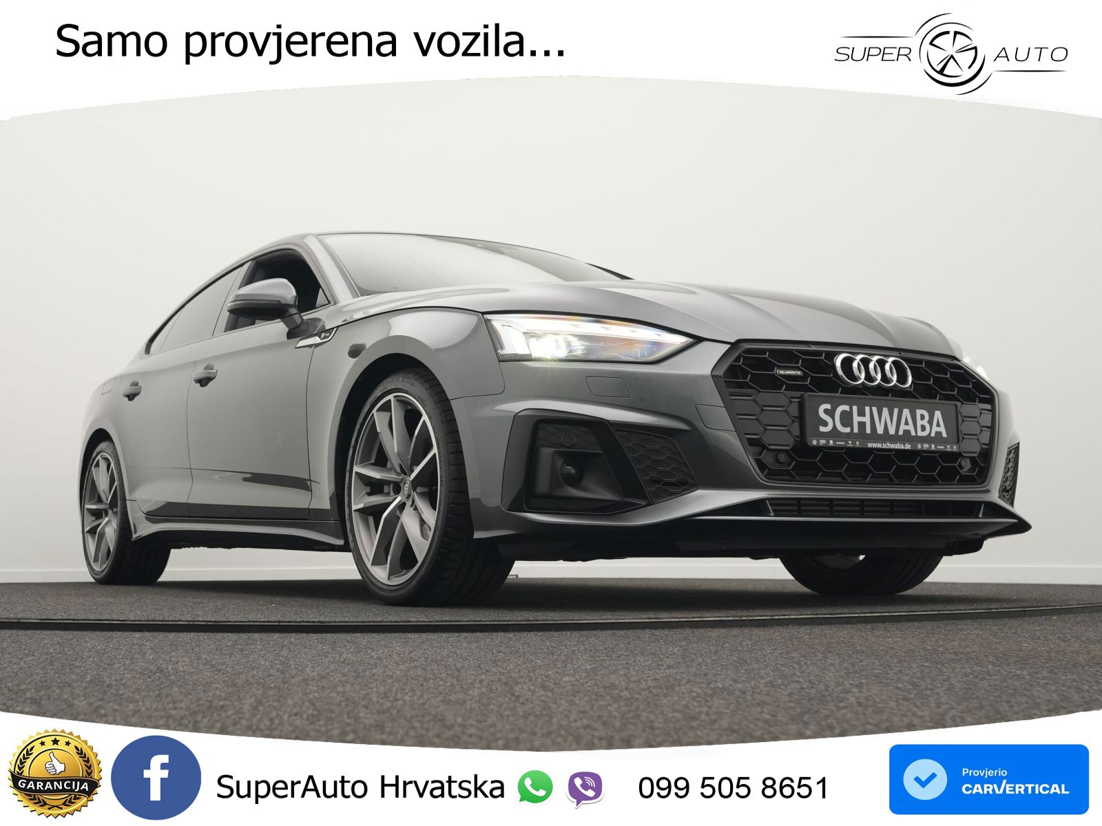 Audi A5 Sportback  40 TFSI (204 KS) quattro S tronic 2x S line MATRIX+GR SJED+KAM
