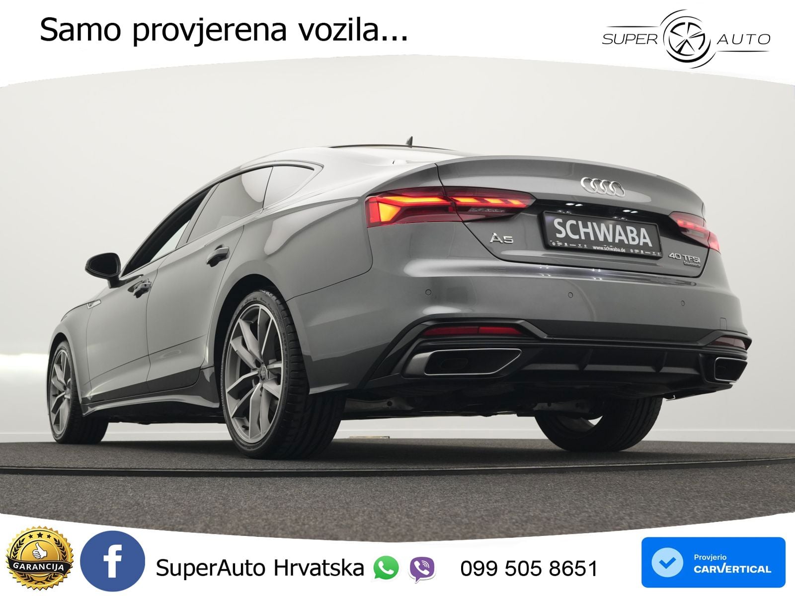 Audi A5 Sportback  40 TFSI (204 KS) quattro S tronic 2x S line MATRIX+GR SJED+KAM