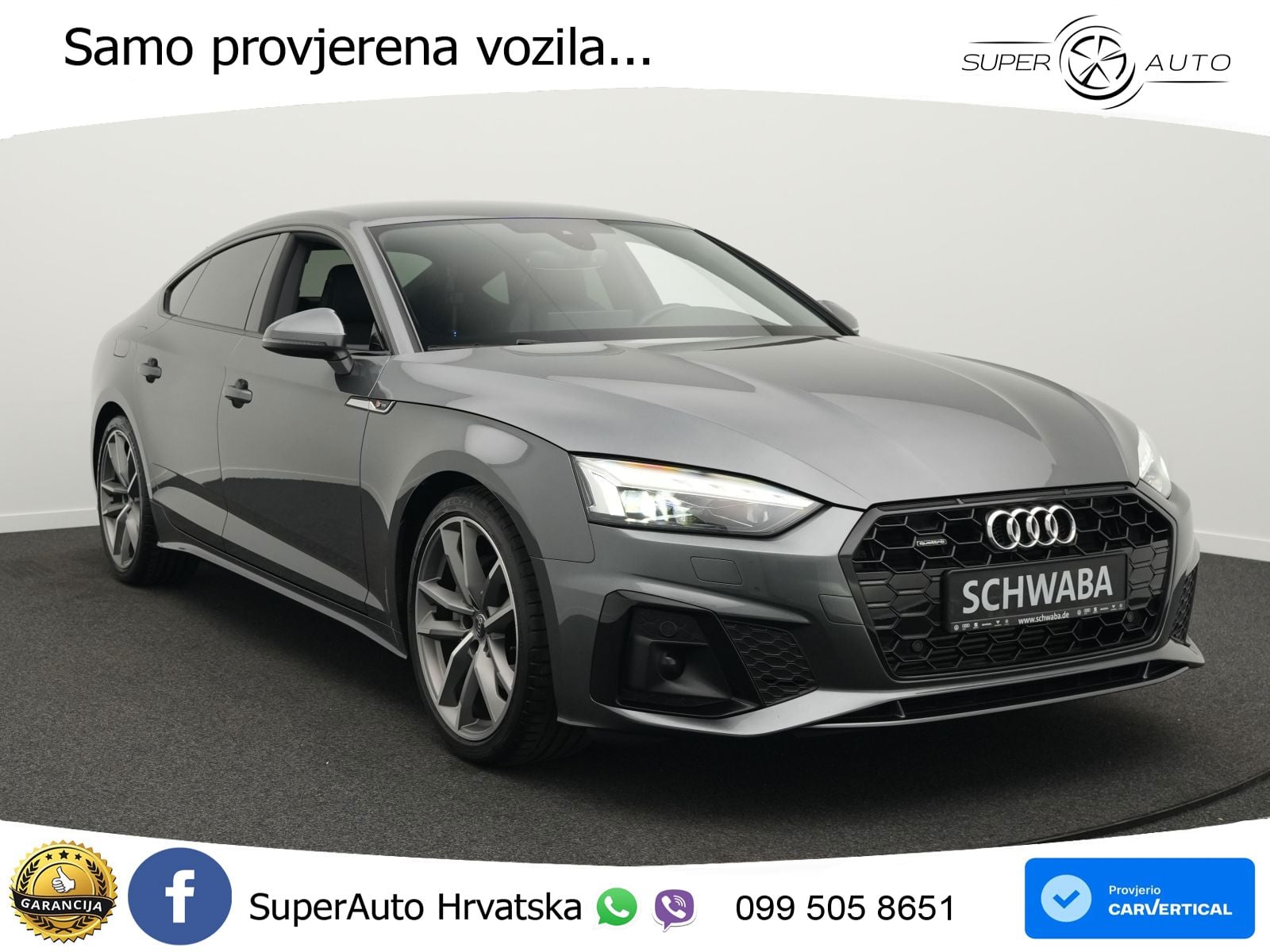 Audi A5 Sportback  40 TFSI (204 KS) quattro S tronic 2x S line MATRIX+GR SJED+KAM