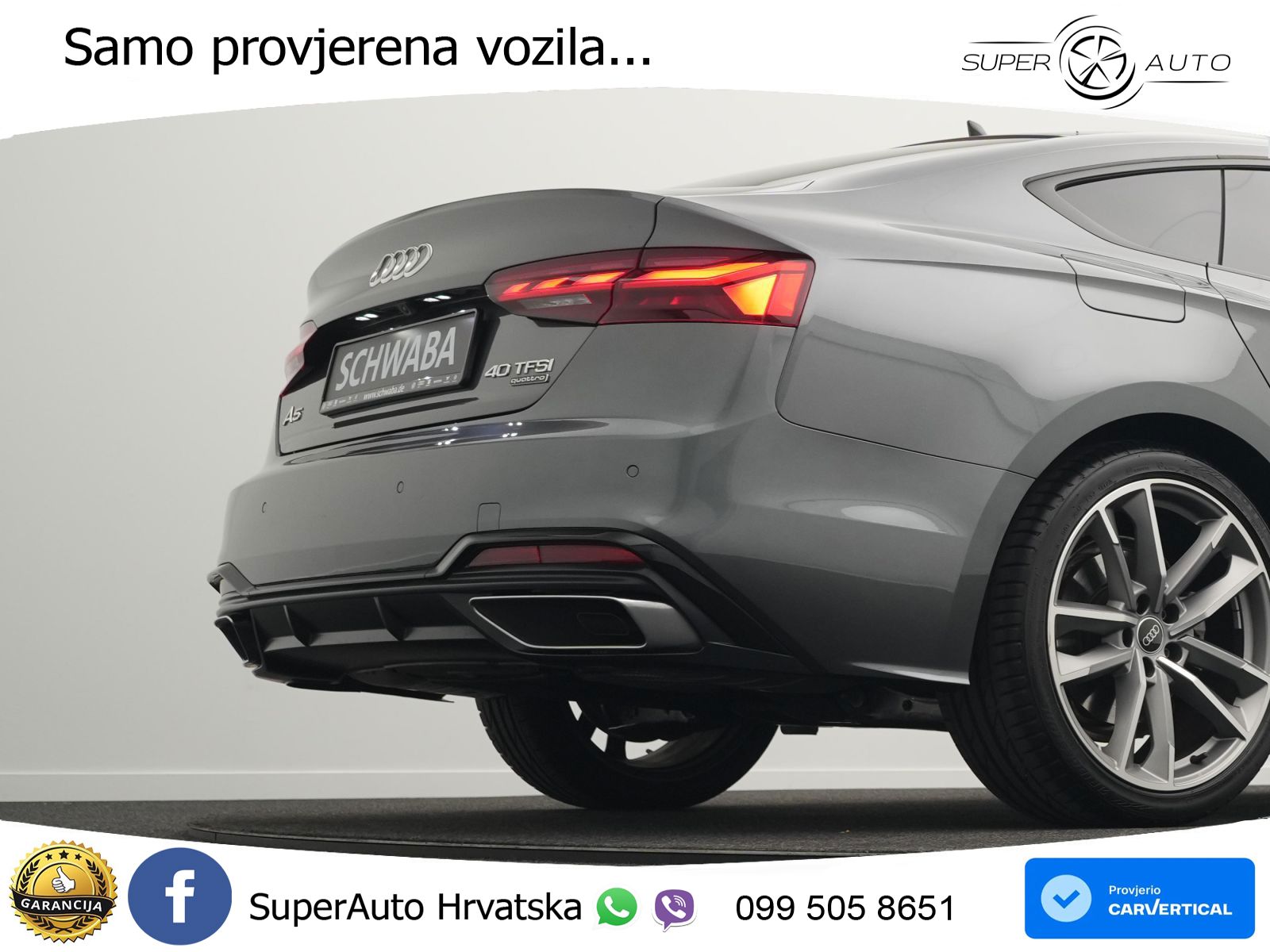 Audi A5 Sportback  40 TFSI (204 KS) quattro S tronic 2x S line MATRIX+GR SJED+KAM
