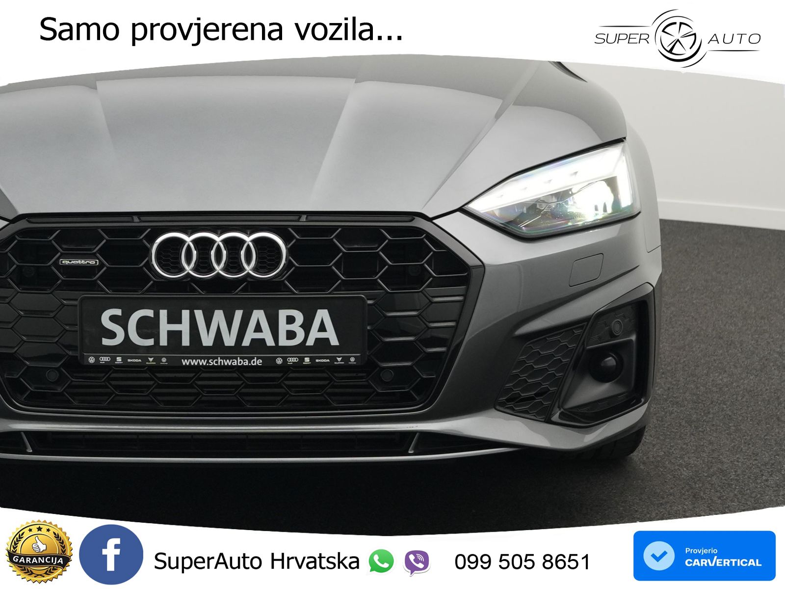 Audi A5 Sportback  40 TFSI (204 KS) quattro S tronic 2x S line MATRIX+GR SJED+KAM
