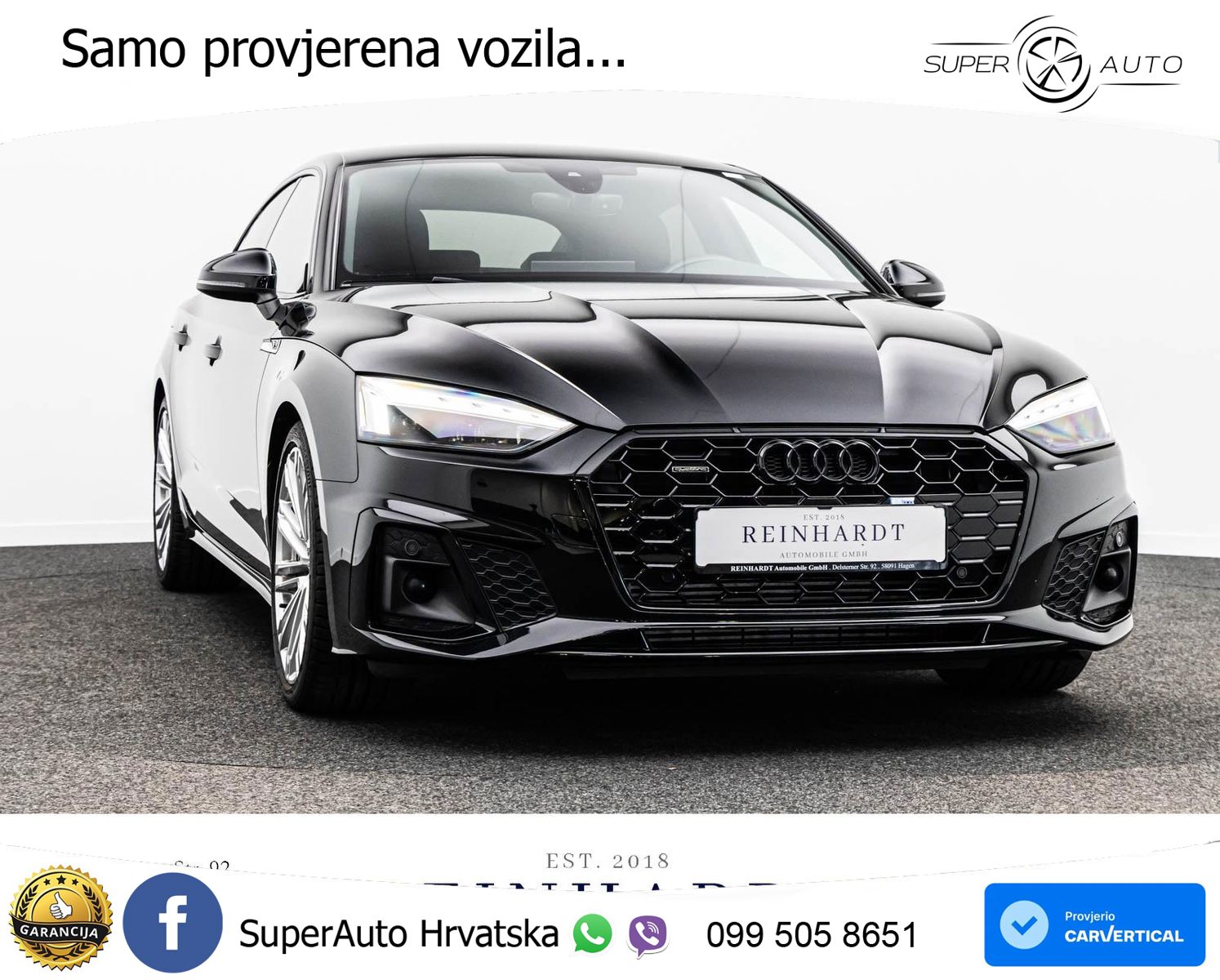 Audi A5 Sportback 45 TFSI (265 KS) quattro S tronic 2x S line MATRIX+GR SJED+KAM