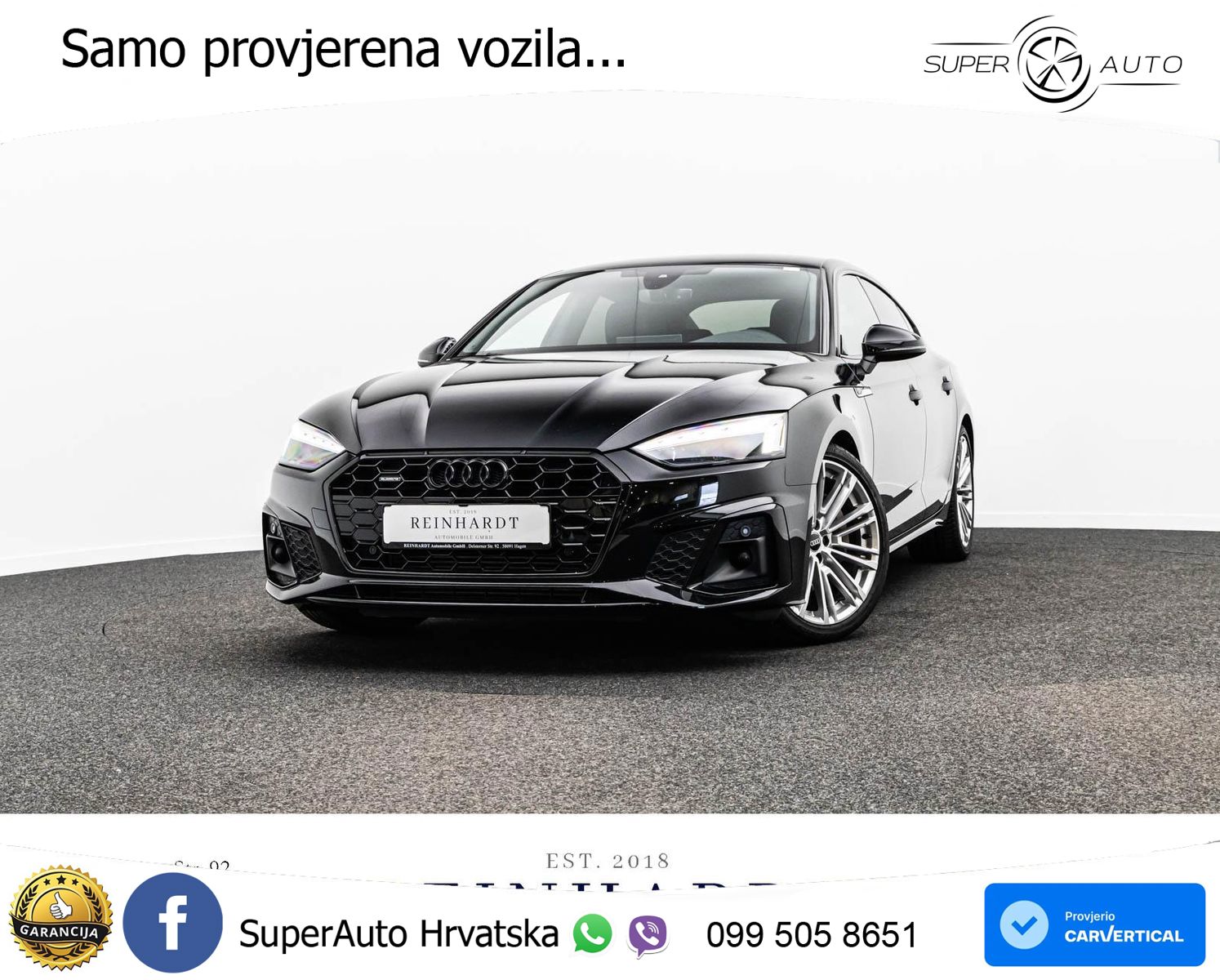 Audi A5 Sportback 45 TFSI (265 KS) quattro S tronic 2x S line MATRIX+GR SJED+KAM