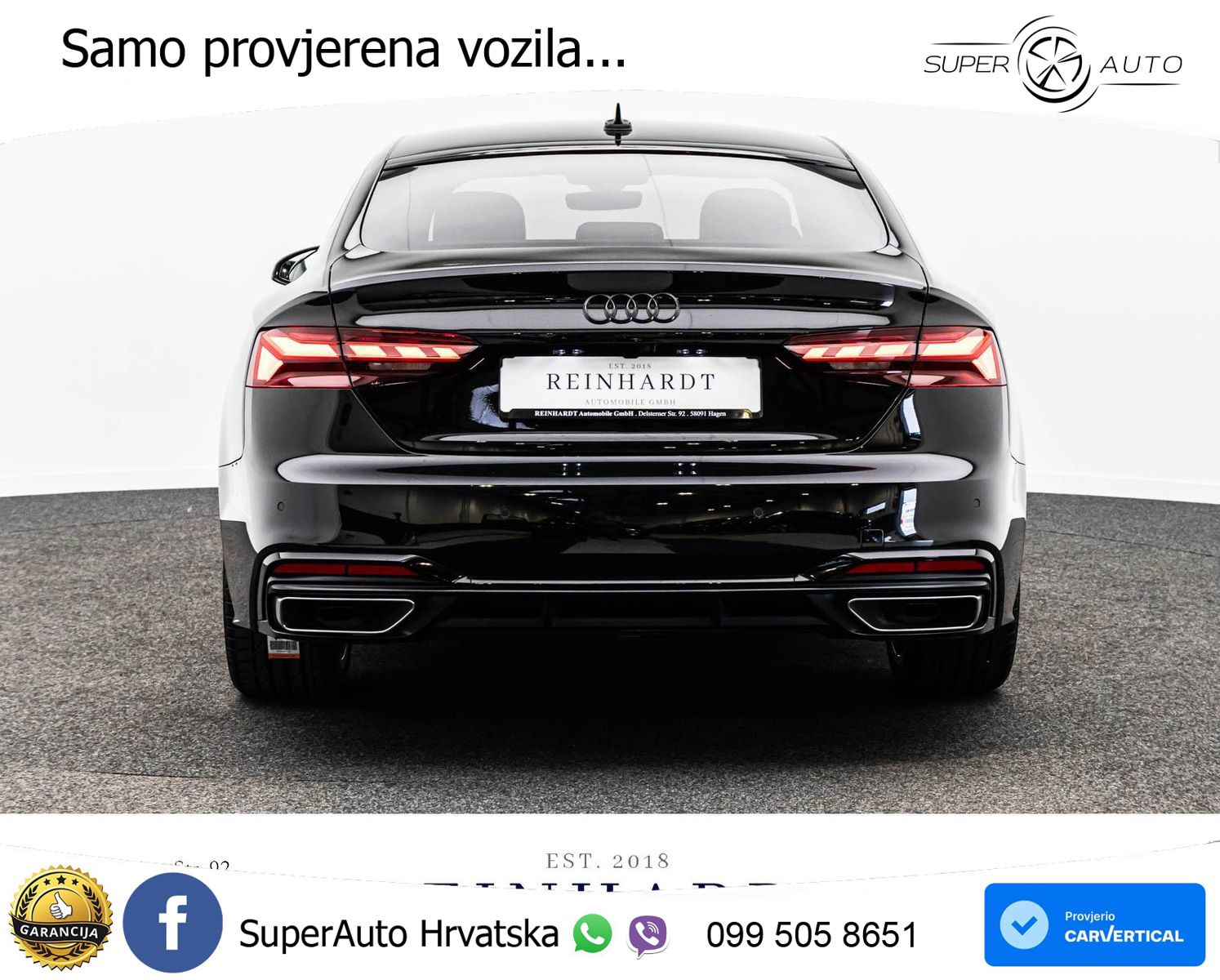 Audi A5 Sportback 45 TFSI (265 KS) quattro S tronic 2x S line MATRIX+GR SJED+KAM