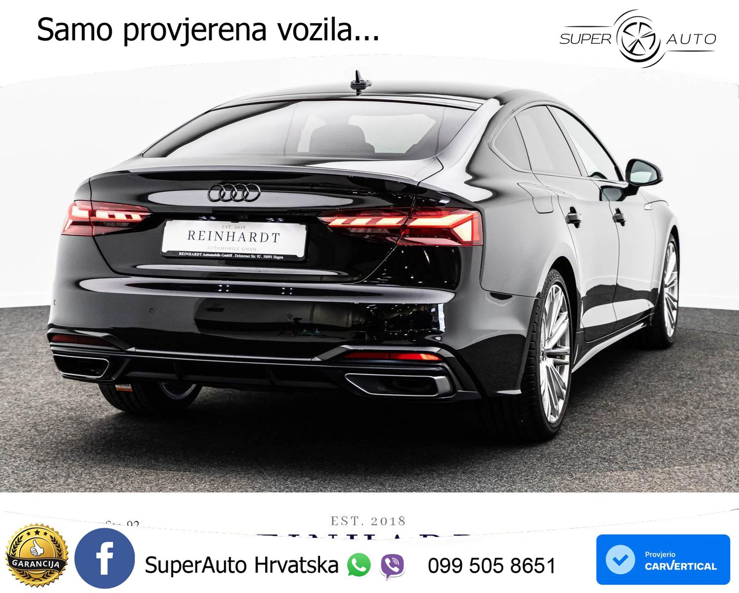 Audi A5 Sportback 45 TFSI (265 KS) quattro S tronic 2x S line MATRIX+GR SJED+KAM