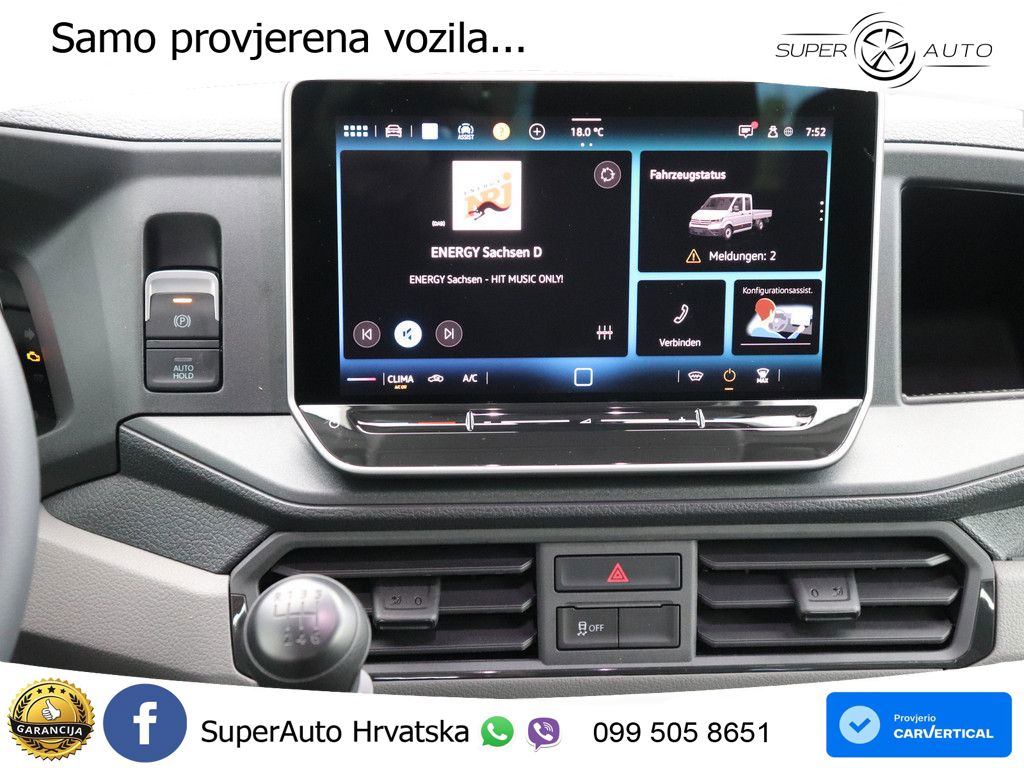 Volkswagen VW Crafter 35 Pritschenwagen DoKa 2.0 l TDI #AHZ 140 KS