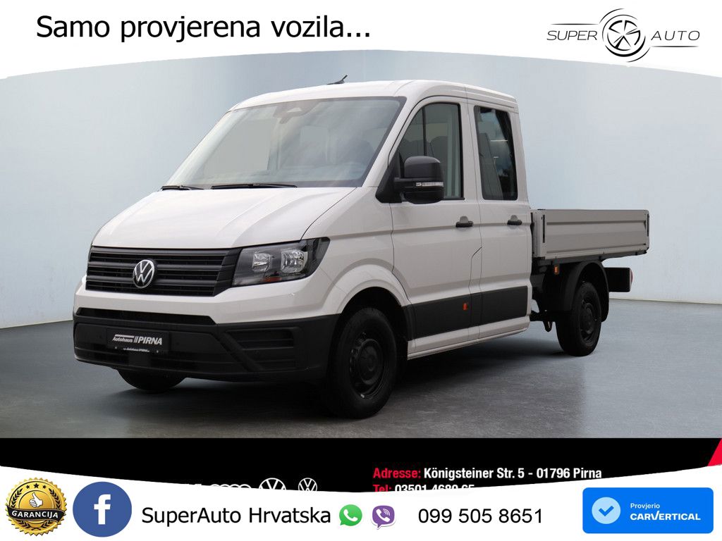 Volkswagen VW Crafter 35 Pritschenwagen DoKa 2.0 l TDI #AHZ 140 KS