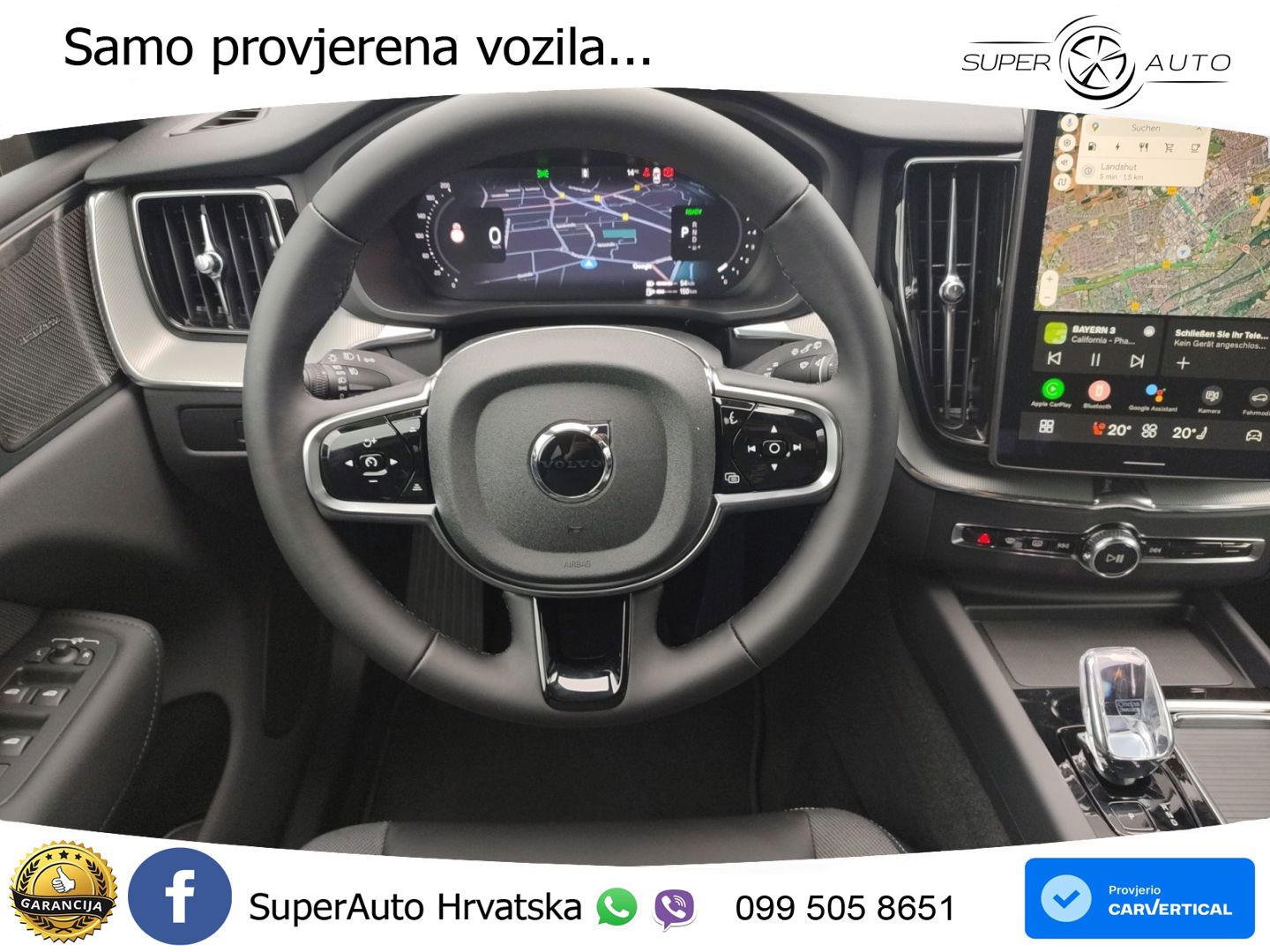 Volvo XC60 T8 AWD Geartronic ZRAČNI+ACC+4xGR SJED+KAM