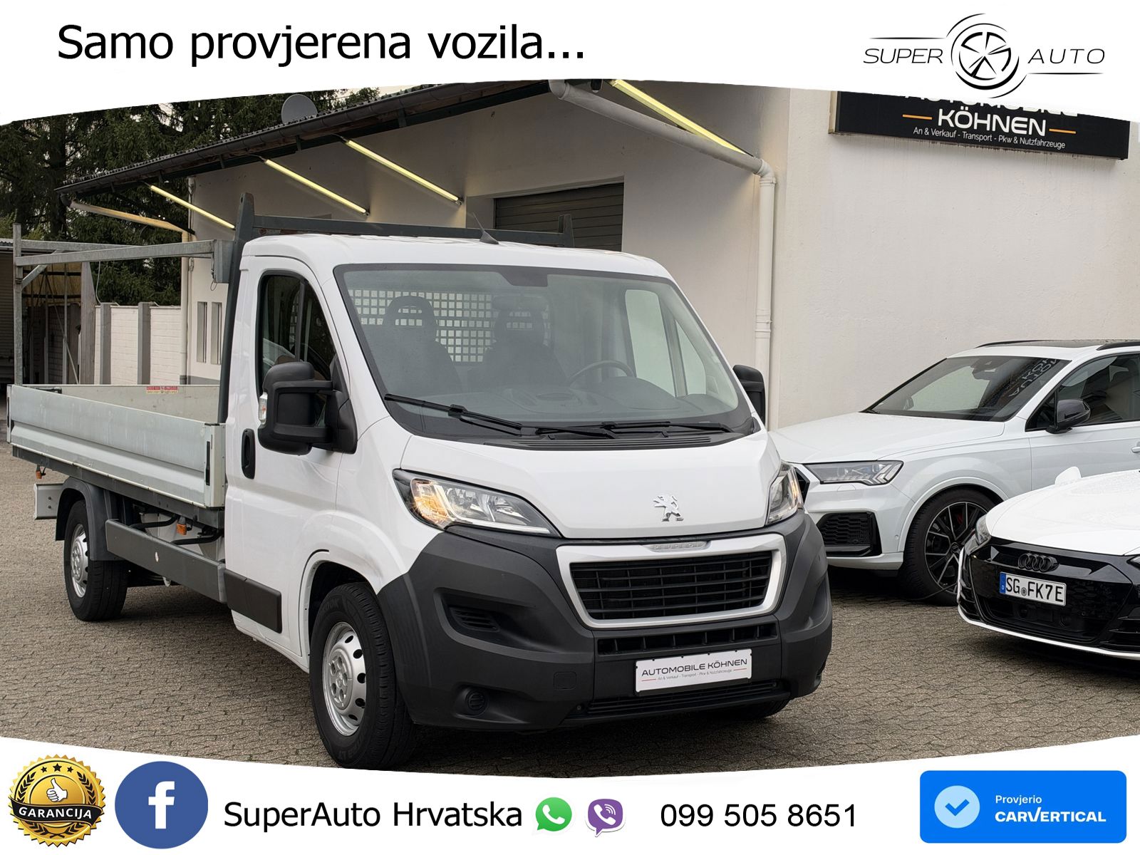 Peugeot Boxer L4 MAXI 165 / AHK / LEITERTRÄGER ROLLE / T 165 KS
