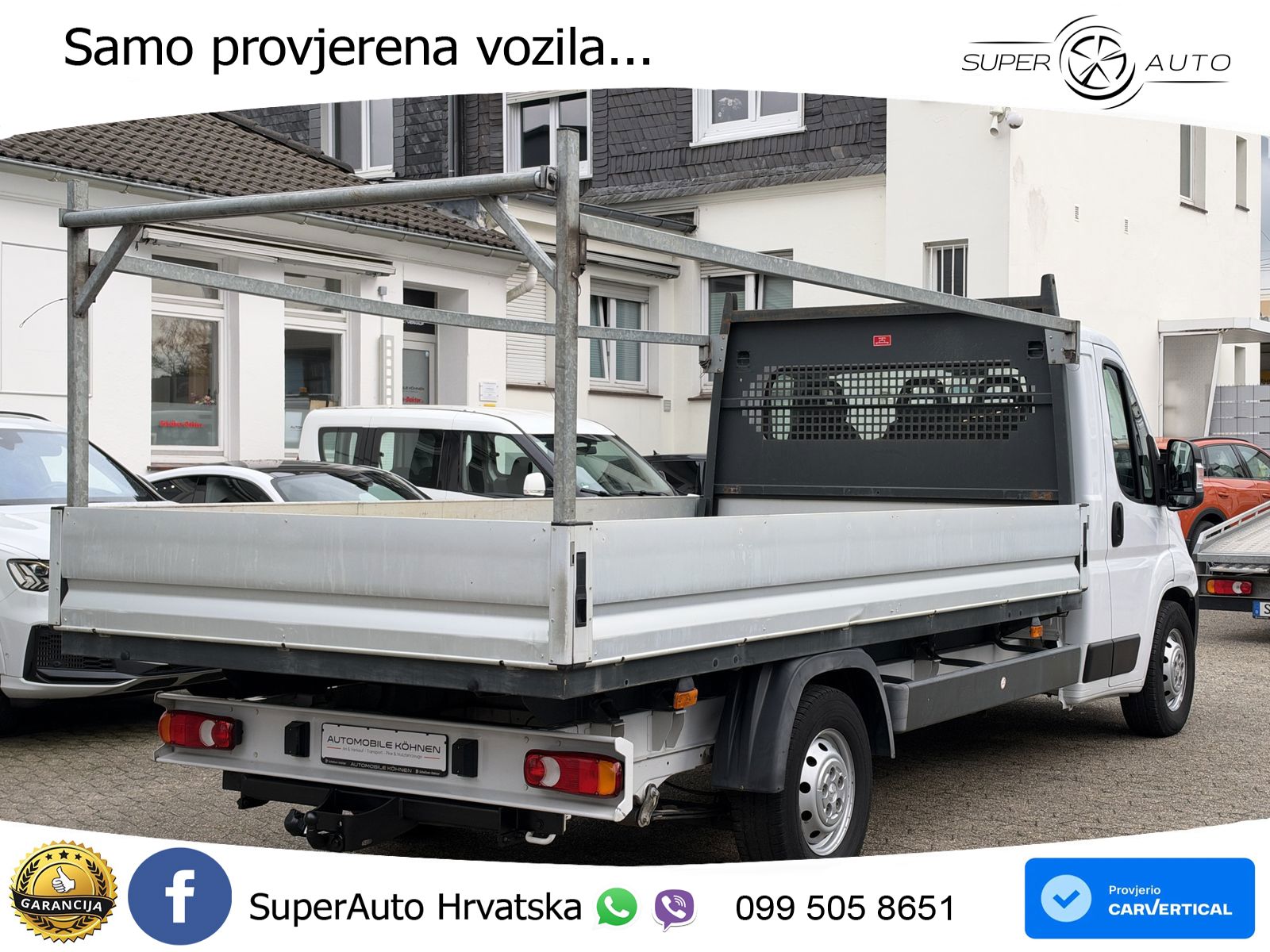 Peugeot Boxer L4 MAXI 165 / AHK / LEITERTRÄGER ROLLE / T 165 KS