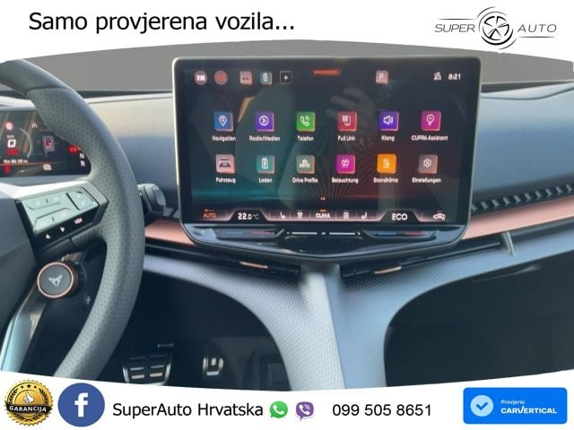 Cupra Tavascan 82 kWh (286 KS) LED+GR SJED+ACC