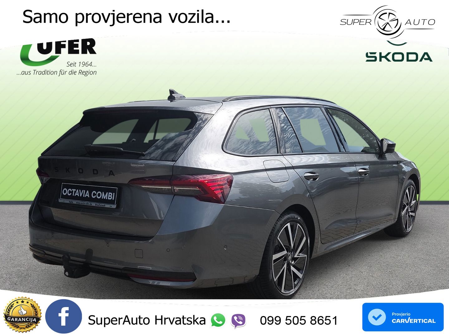 Škoda Octavia Combi 1.5 TSI (150 KS) DSG SportLine LED+GR SJED+ACC