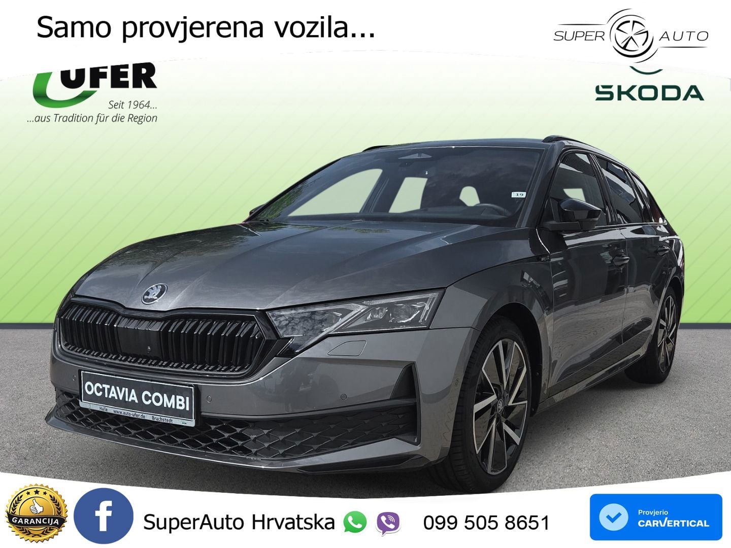 Škoda Octavia Combi 1.5 TSI (150 KS) DSG SportLine LED+GR SJED+ACC