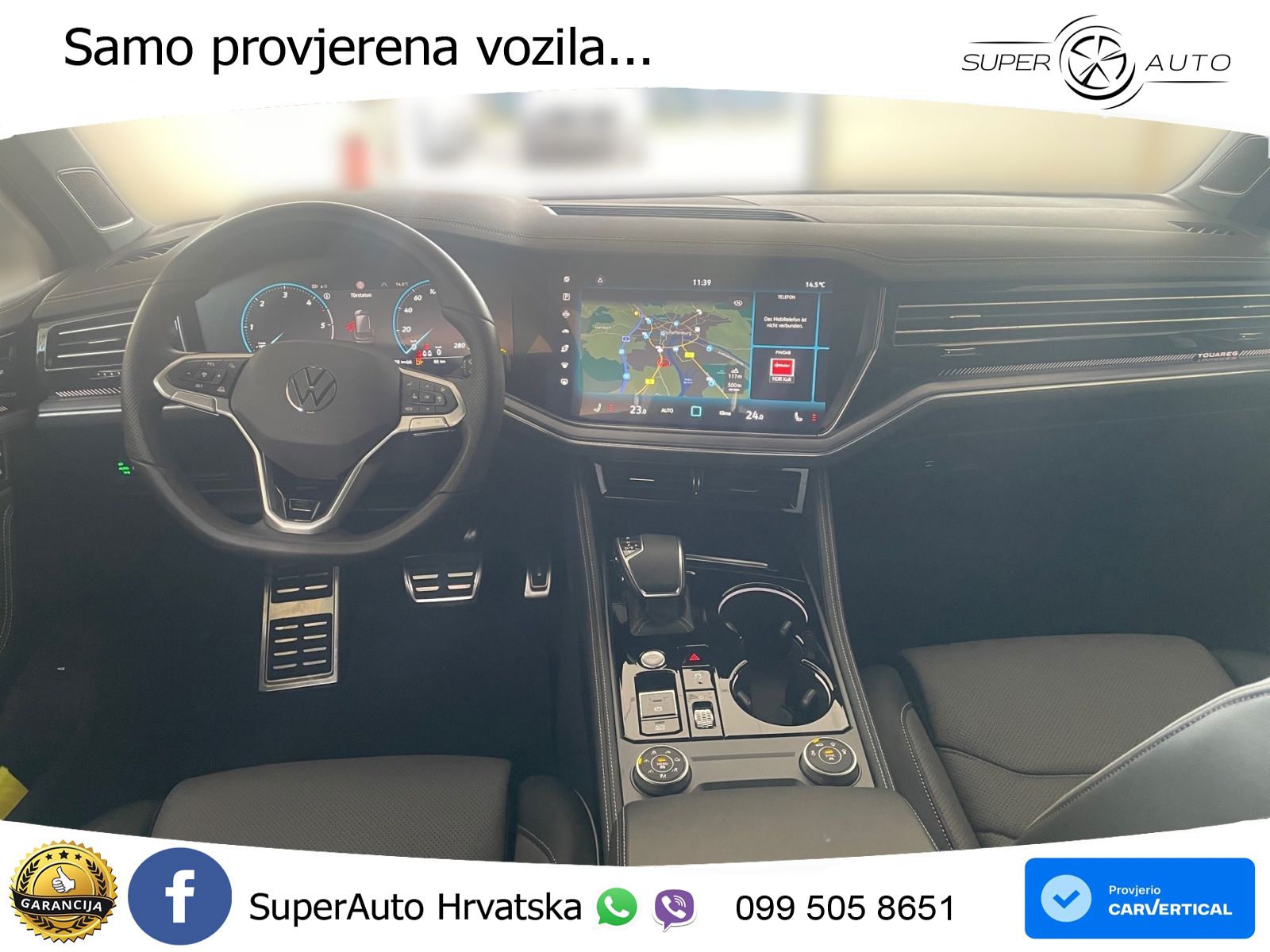 Volkswagen Touareg 3.0 V6 TDI (286 KS) 4MOTION Tiptronic ZRAČNI+ACC+4xGR SJED+KAM