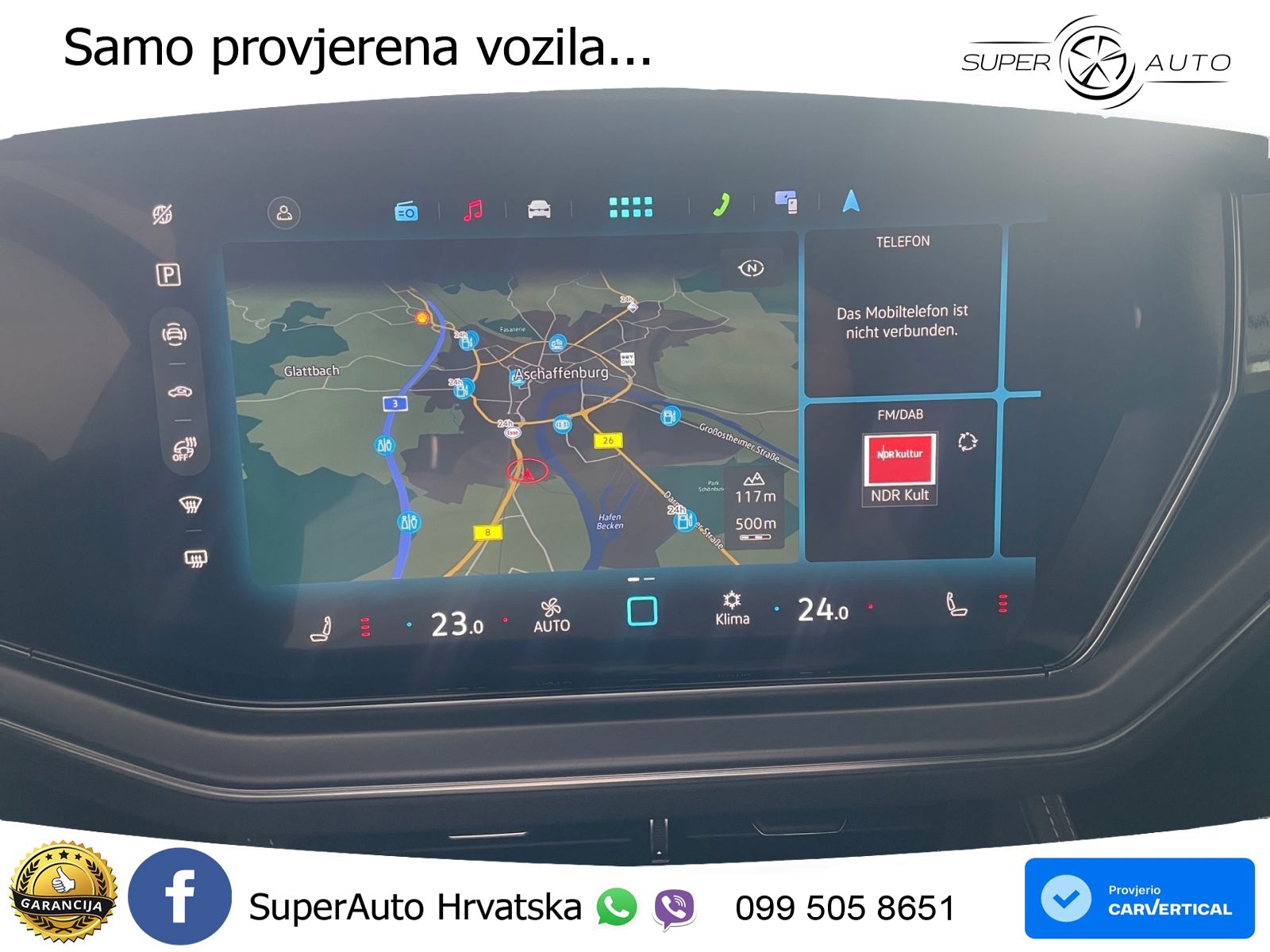 Volkswagen Touareg 3.0 V6 TDI (286 KS) 4MOTION Tiptronic ZRAČNI+ACC+4xGR SJED+KAM