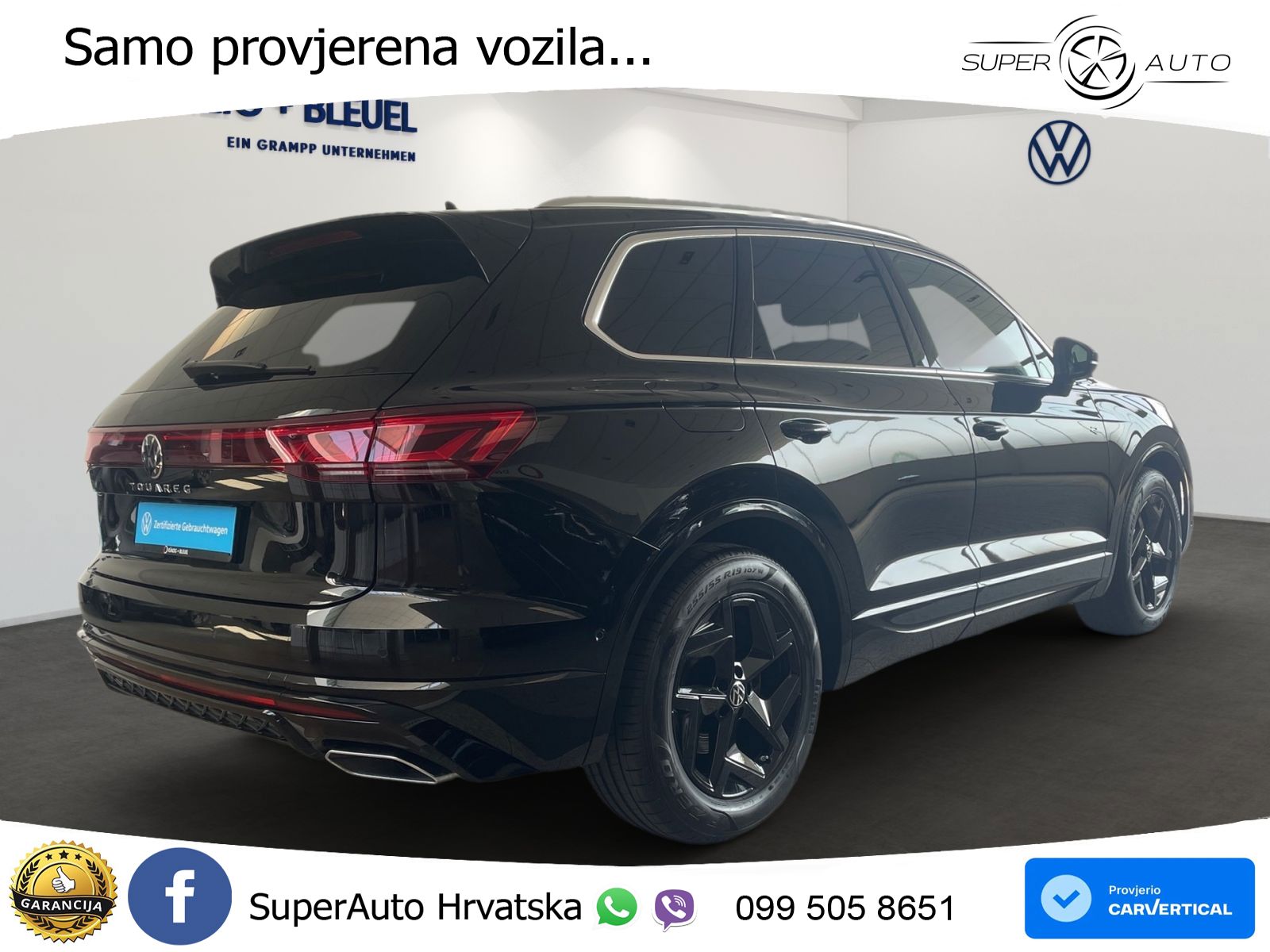Volkswagen Touareg 3.0 V6 TDI (286 KS) 4MOTION Tiptronic ZRAČNI+ACC+4xGR SJED+KAM